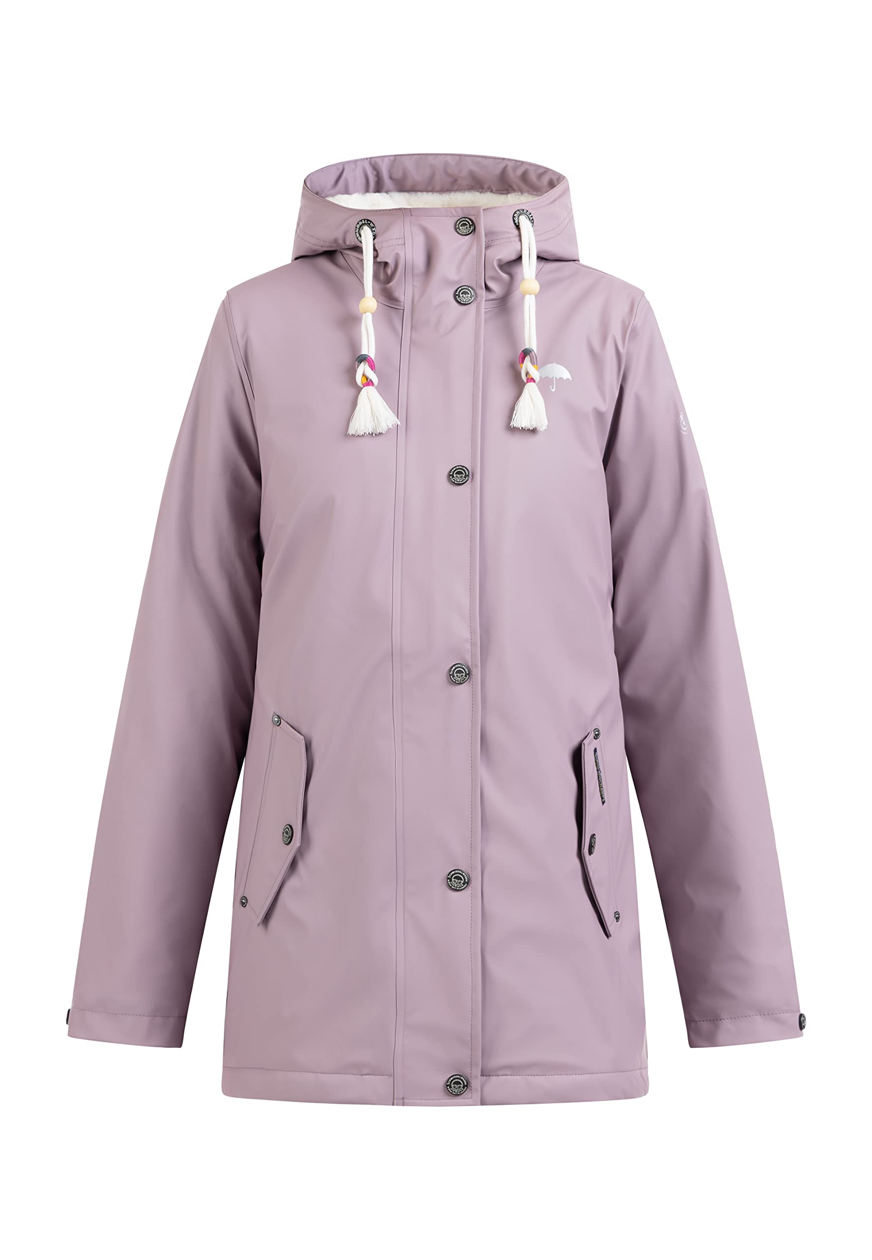 schmuddelwedda-damen-regenjacke-mit-webpelzfutter image 1
