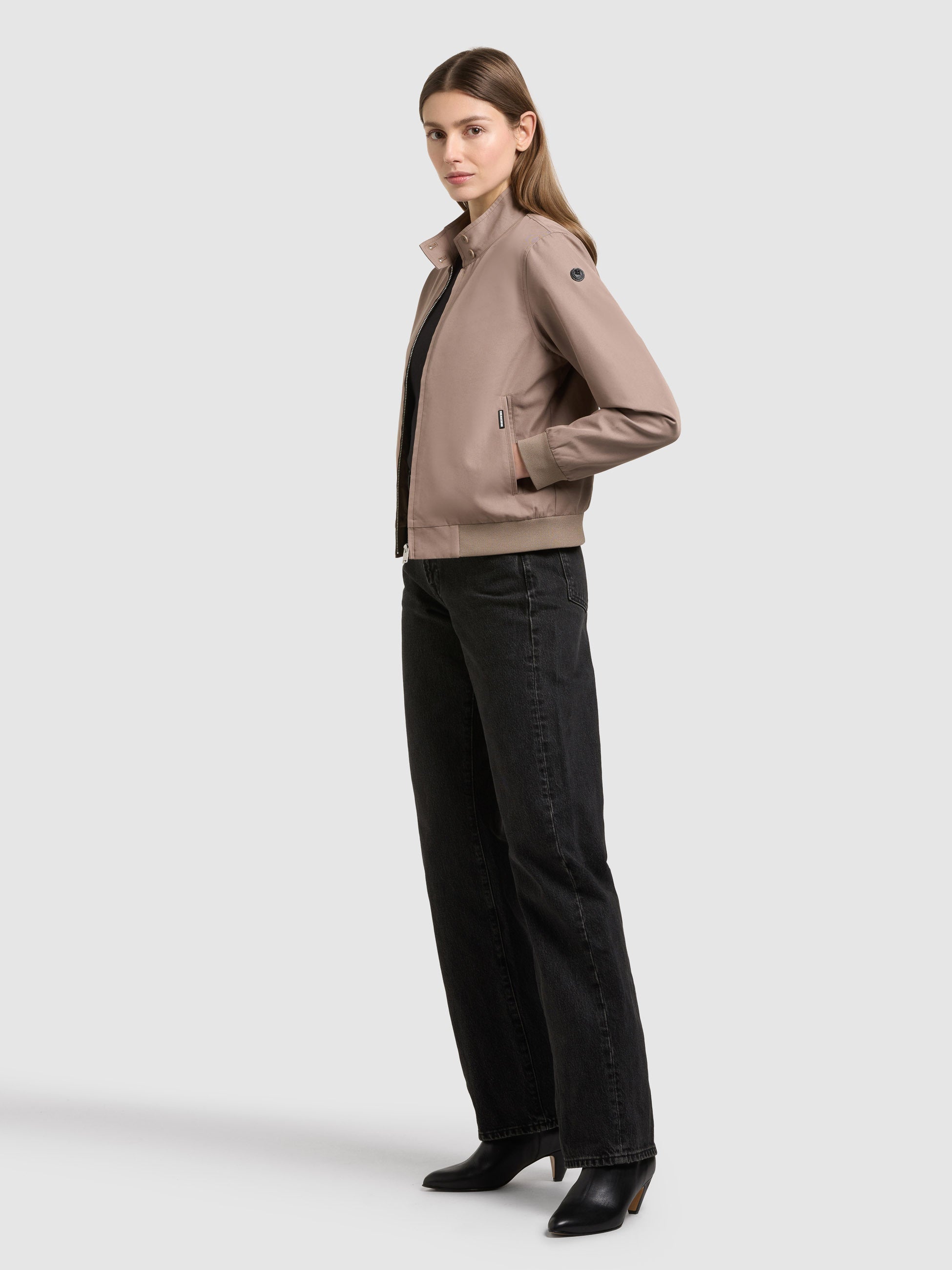khujo-liesel-jacke-latte-brown-damen-blouson-sommerjacke-clean-design image 2