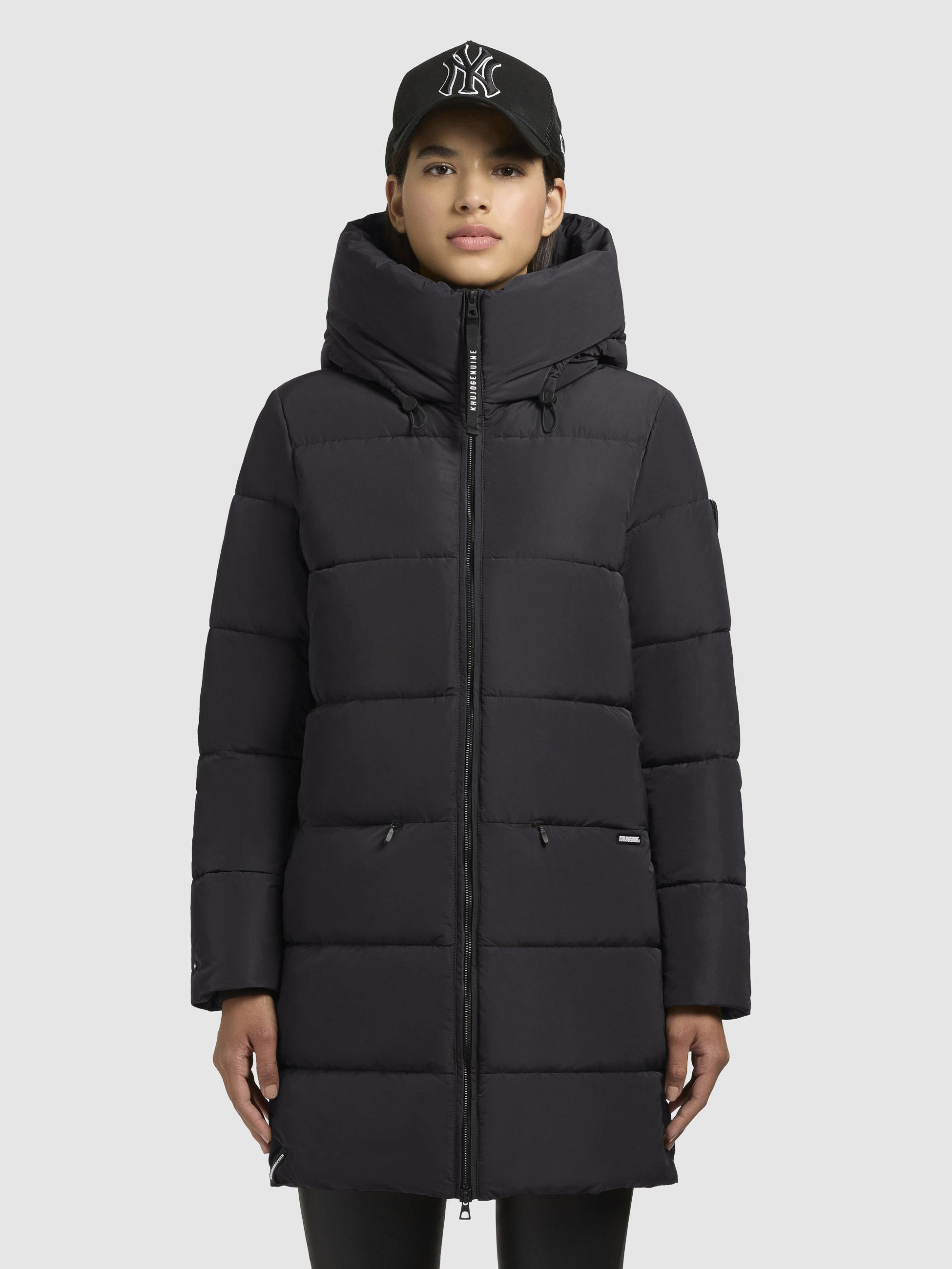 khujo-mantel-phia-dunkelgrau-wintermantel-damen-loose-fit-wattiert image 4