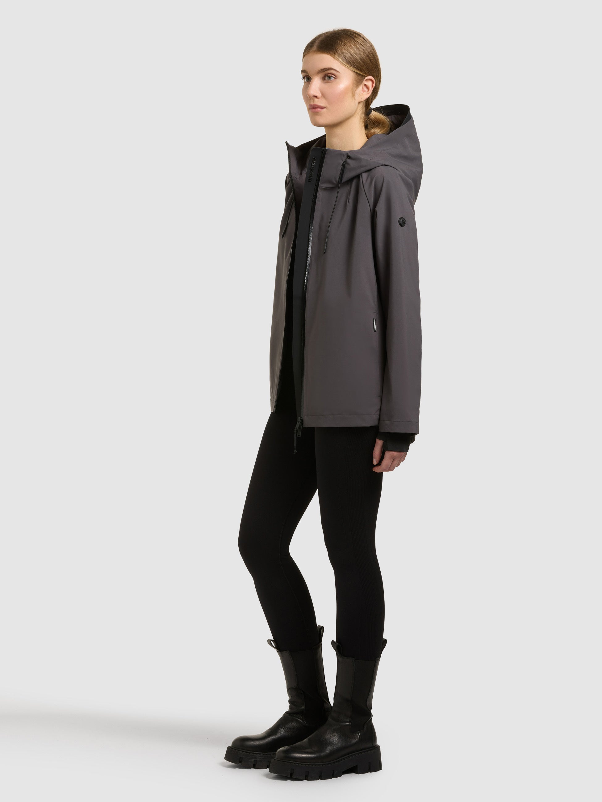khujo-jacke-wrem-slate-grey-wasserabweisende-damen-kapuzenjacke image 2