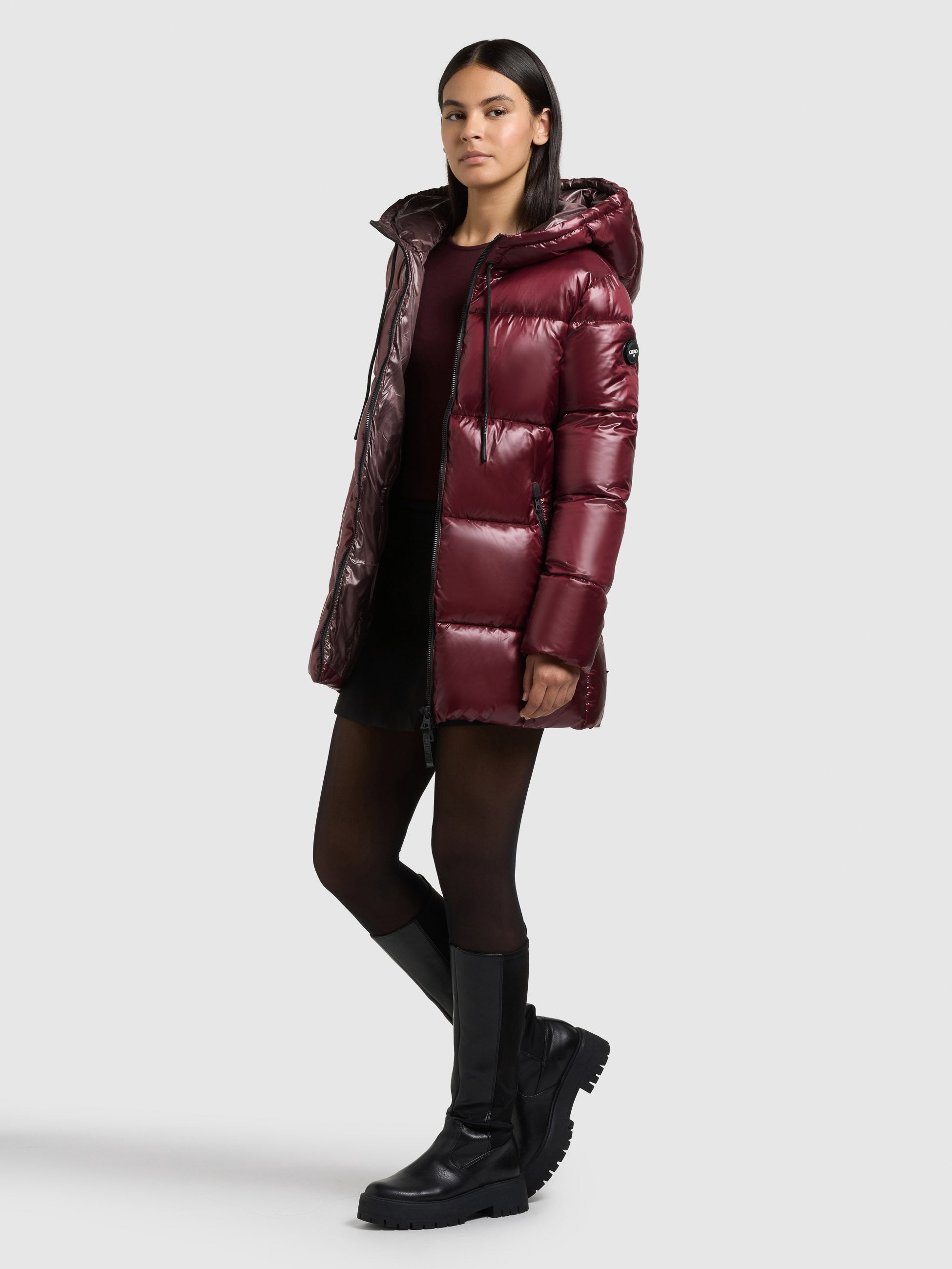 khujo-dasha-2in1-winterjacke-mahagoni-red-damen image 2