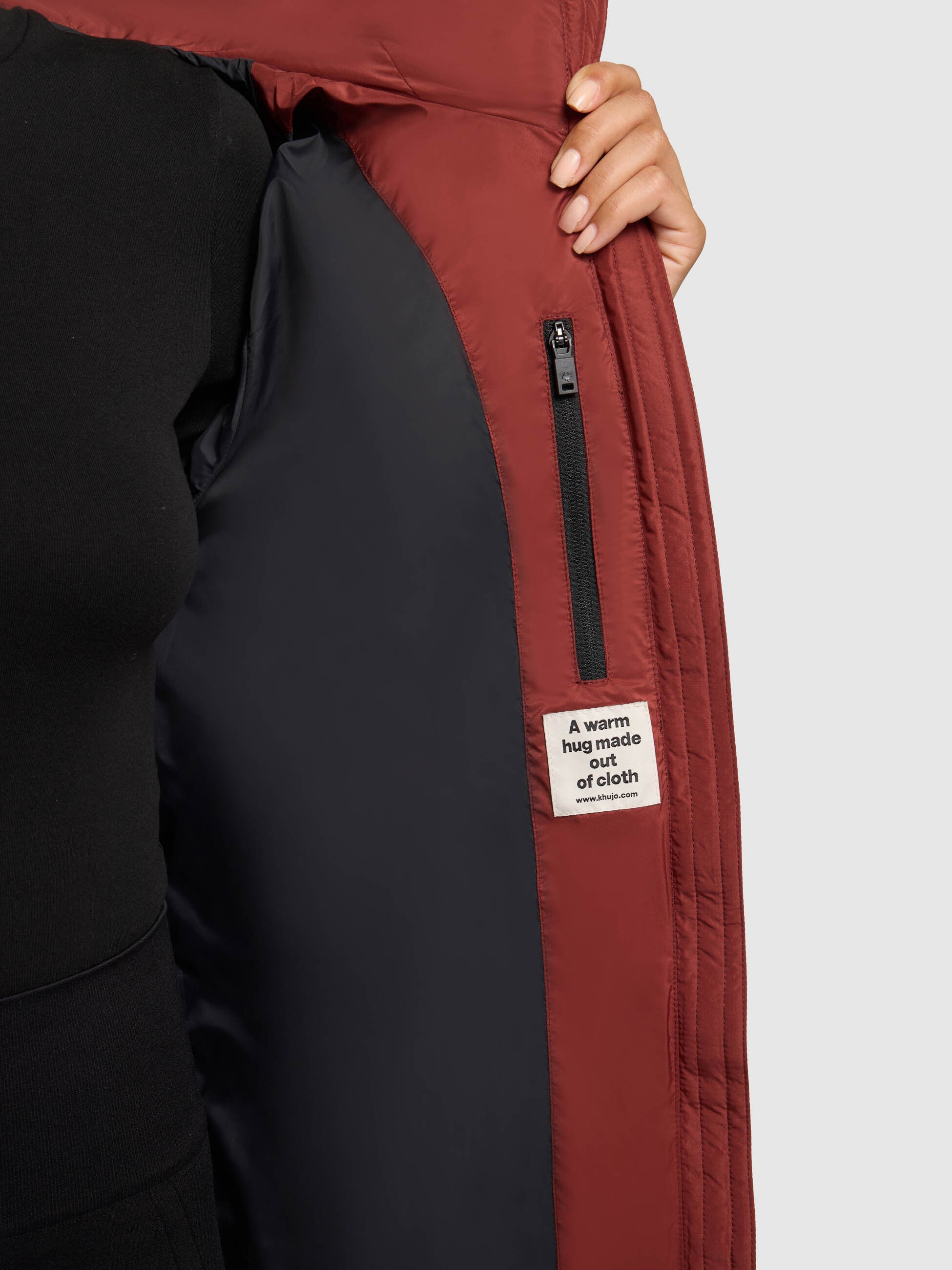 khujo-mantel-jilias5-lange-stepp-winterjacke-dark-red-f-r-damen image 8