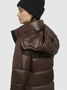 khujo-coat-julina3-satin-damen-steppmantel-chocolate-brown image 8