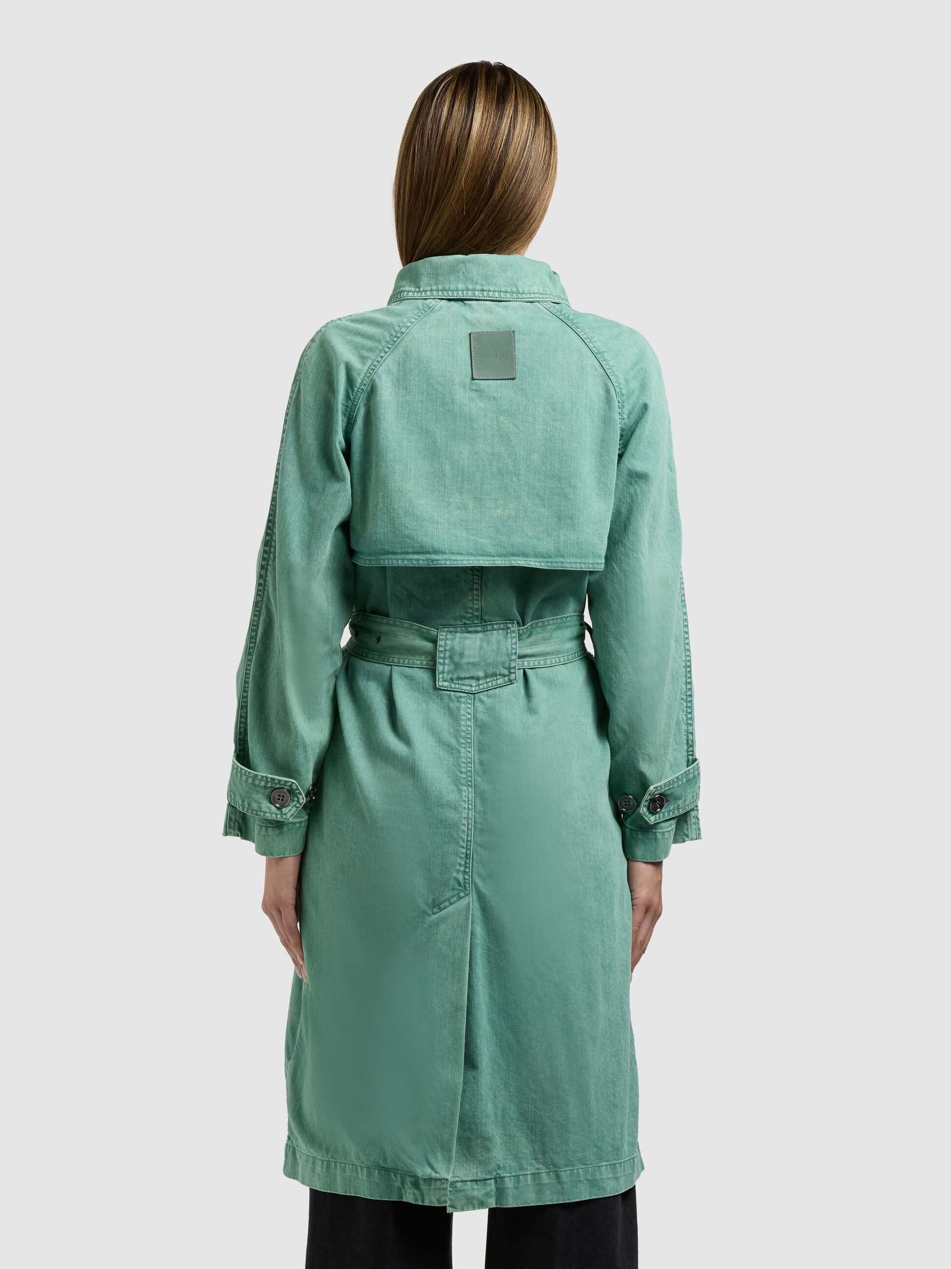 khujo-mantel-enza-damen-jeansmantel-pine-green image 3