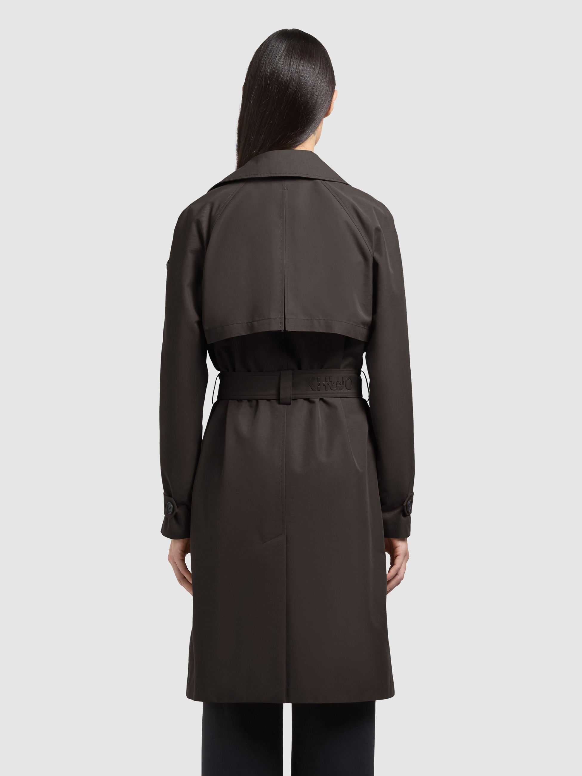 khujo-rula2-damen-trenchcoat-dark-grey-baumwollmix-mit-g-rtel image 3