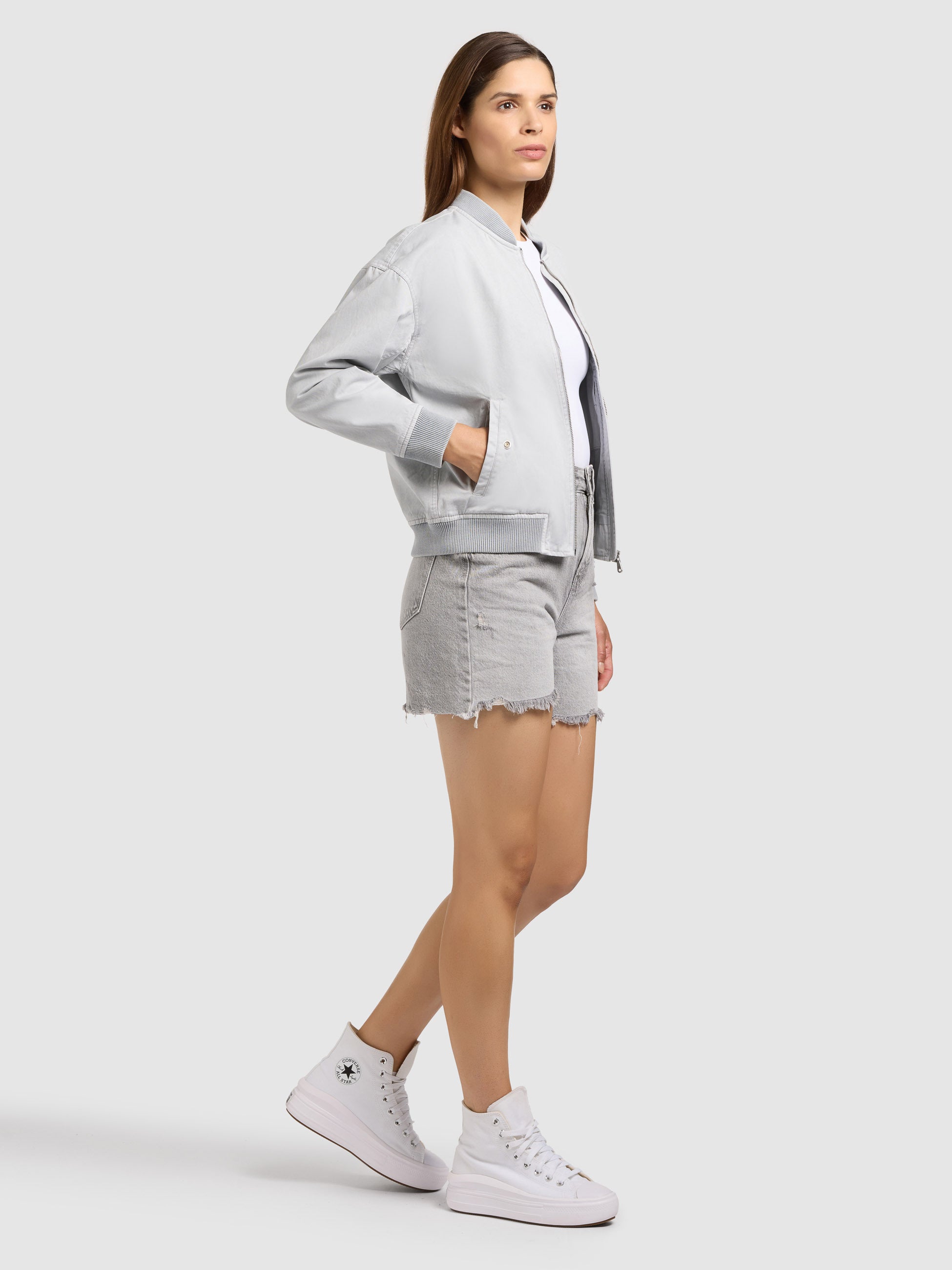 khujo-jacke-inie-light-grey-blouson-aus-baumwoll-twill-regular-fit image 7