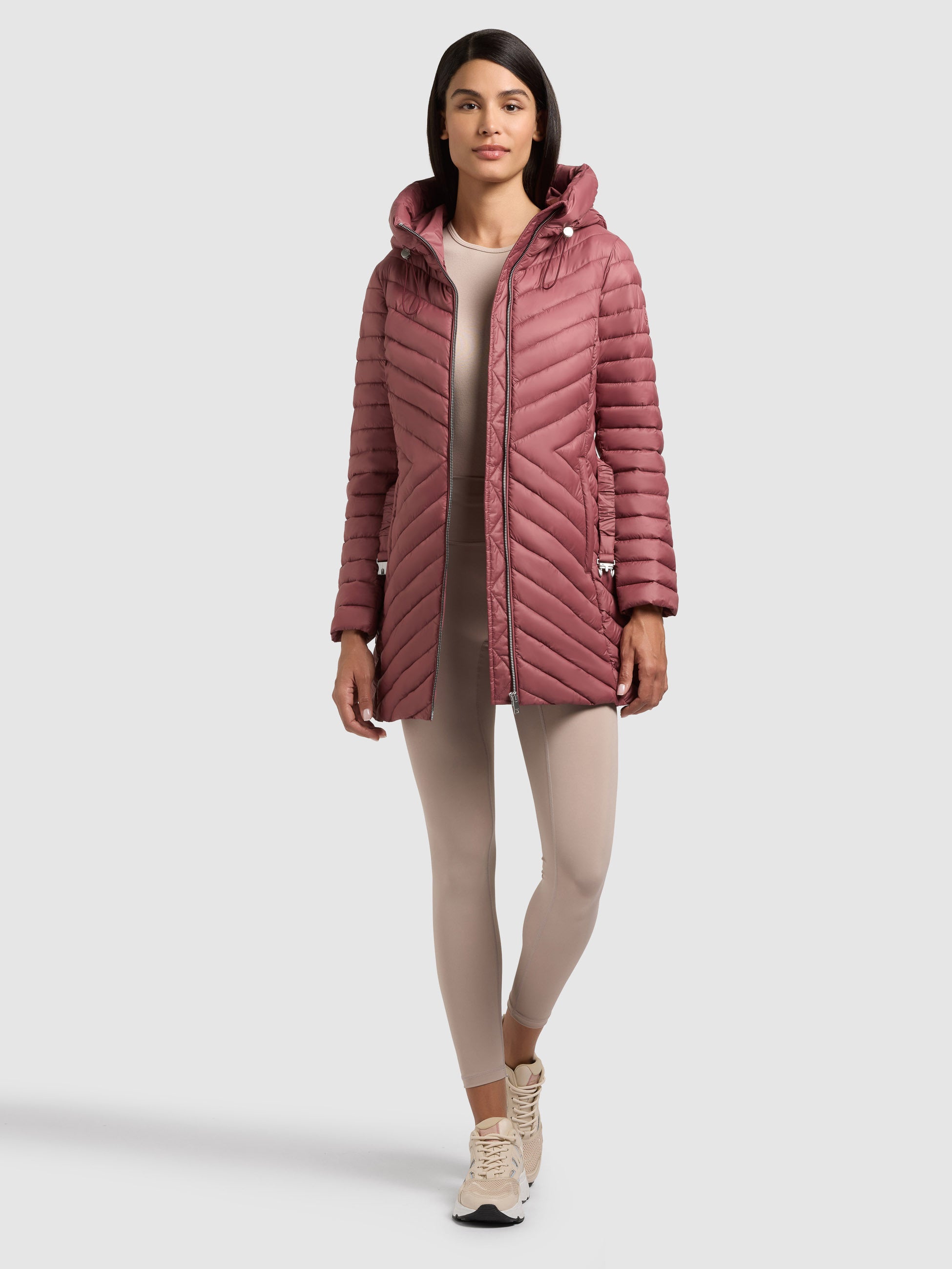 khujo-sola-damen-steppjacke-fuchsia-slim-fit image 2