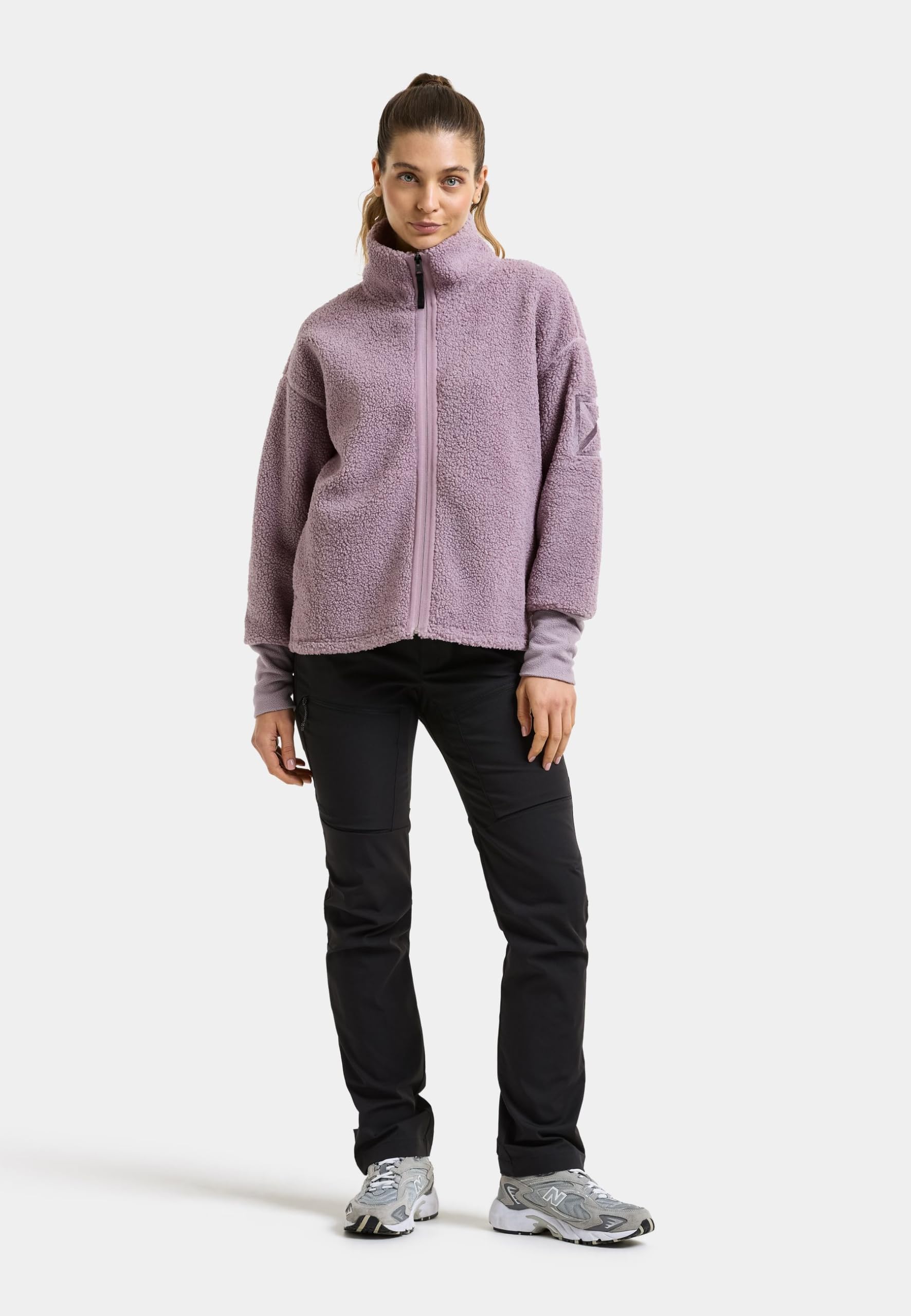 didriksons-melissa-sherpa-teddy-fleecejacke-damen-full-zip image 2