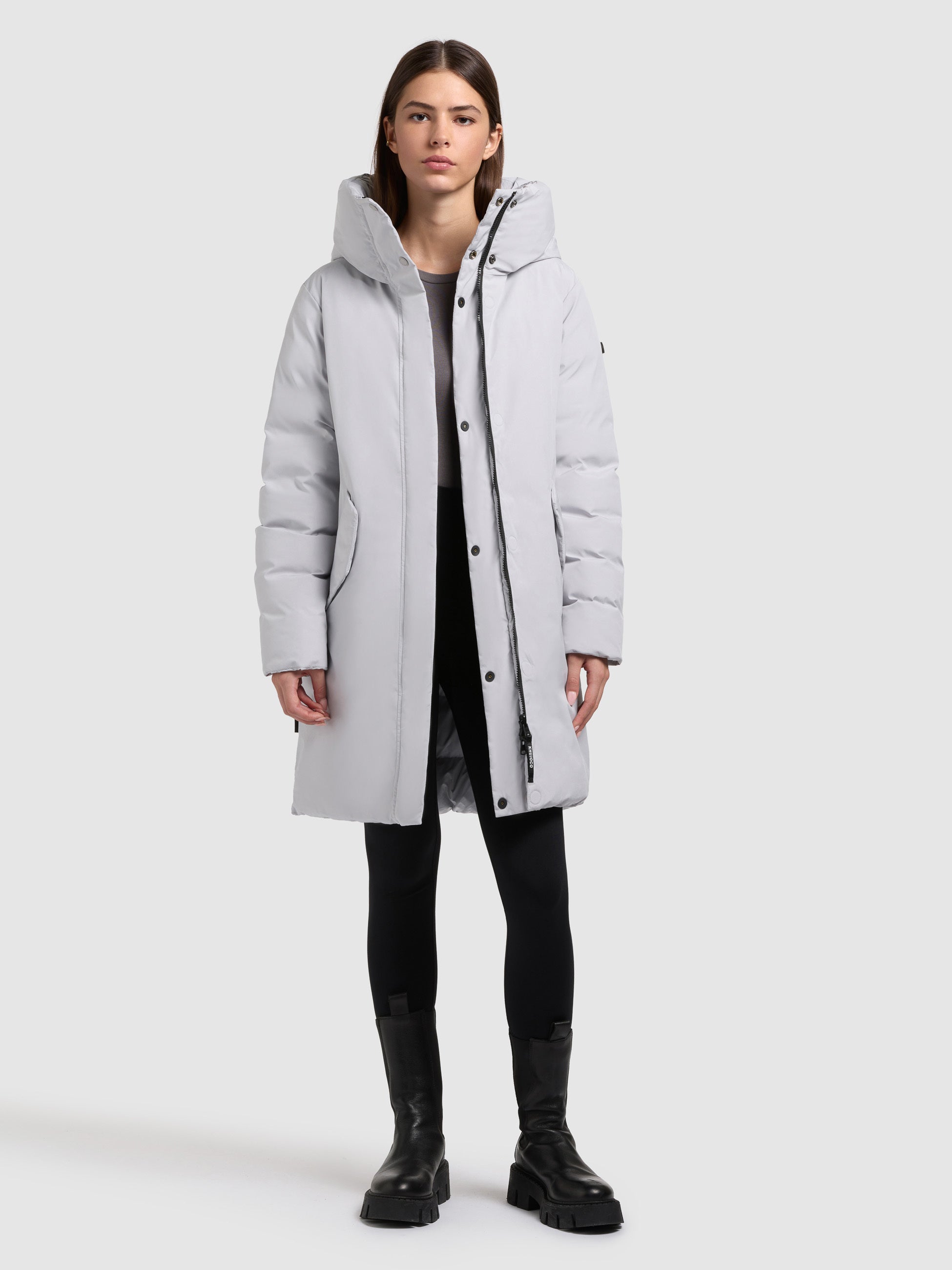 khujo-wendemantel-protea-damen-2-in-1-wintermantel-platinum-grey image 2
