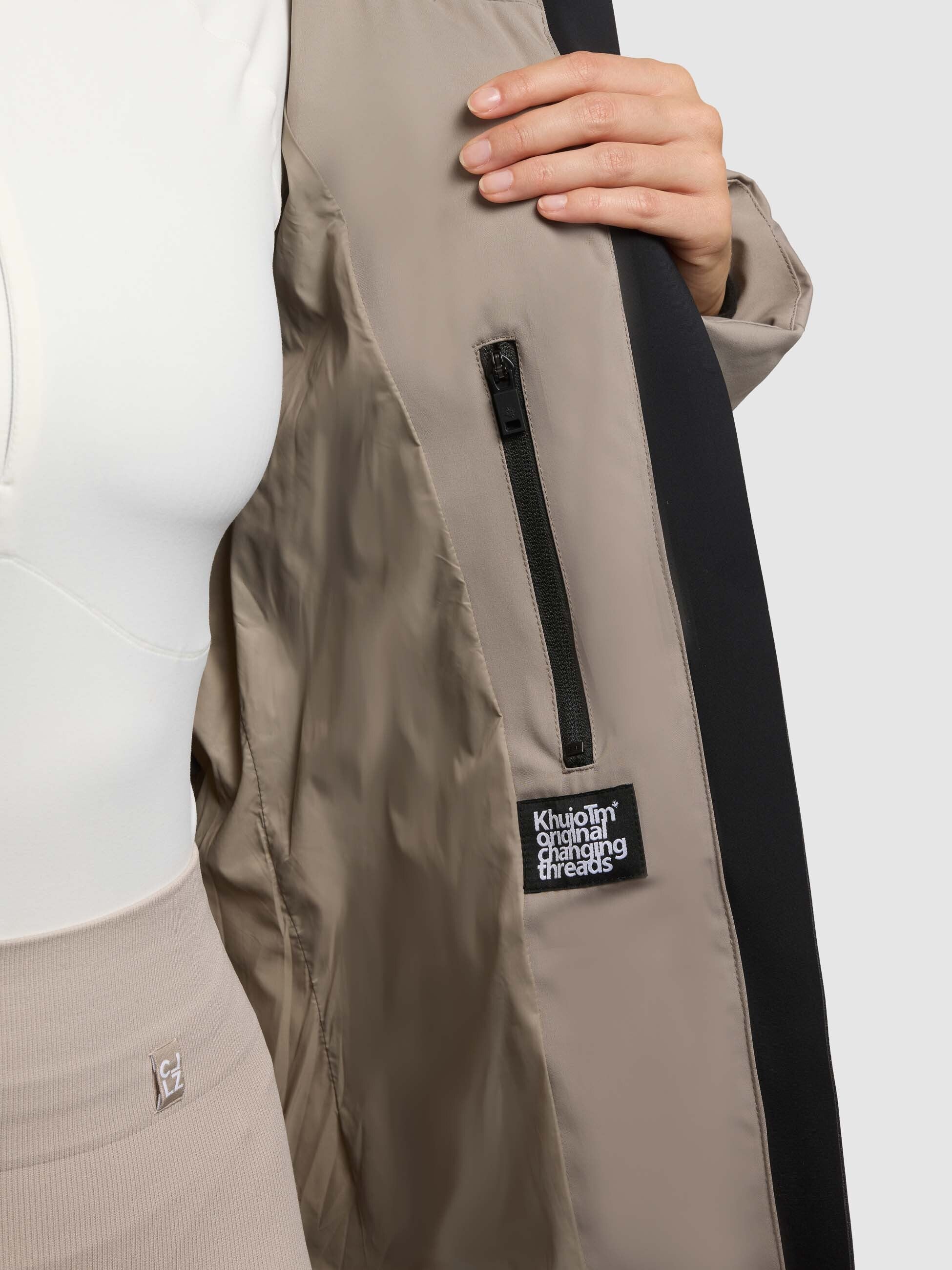khujo-jacke-allap-greige-damen-teil-gesteppte-winter-kapuzenjacke image 8