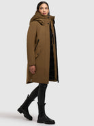 khujo-mantel-charlyn4-damen-wintermantel-khaki image 2