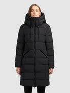 khujo-arlene-damen-steppmantel-black-slim-fit-kniefrei image 4