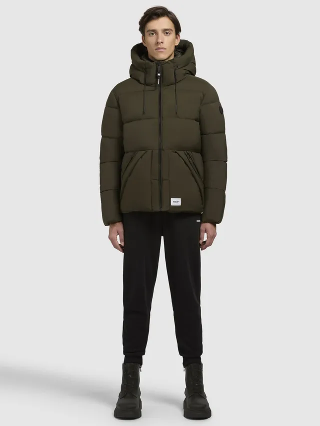 khujo-jacke-bela-matt-dunkelgr-n-wattierte-damen-winterjacke image 1