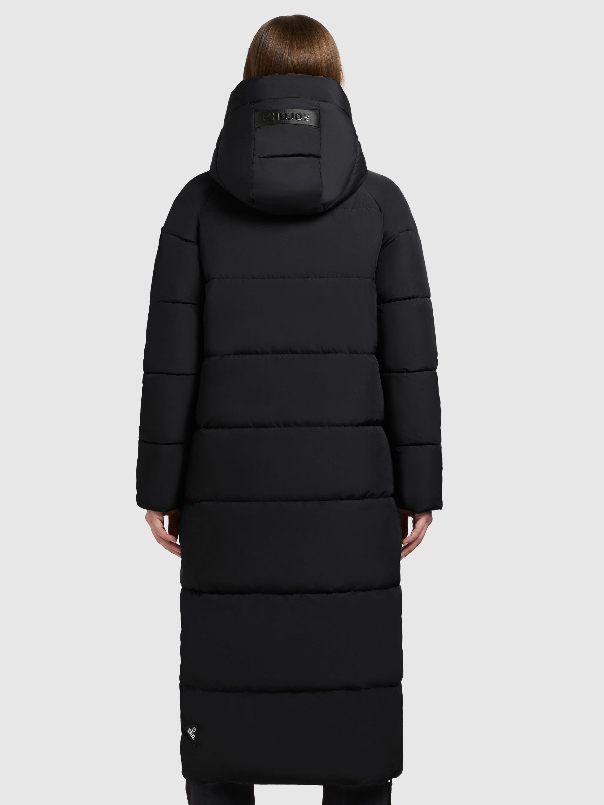 khujo-mantel-lamba-schwarz-damen-steppmantel-wadenlang-loose-fit-mit-teddy-kapuz image 3