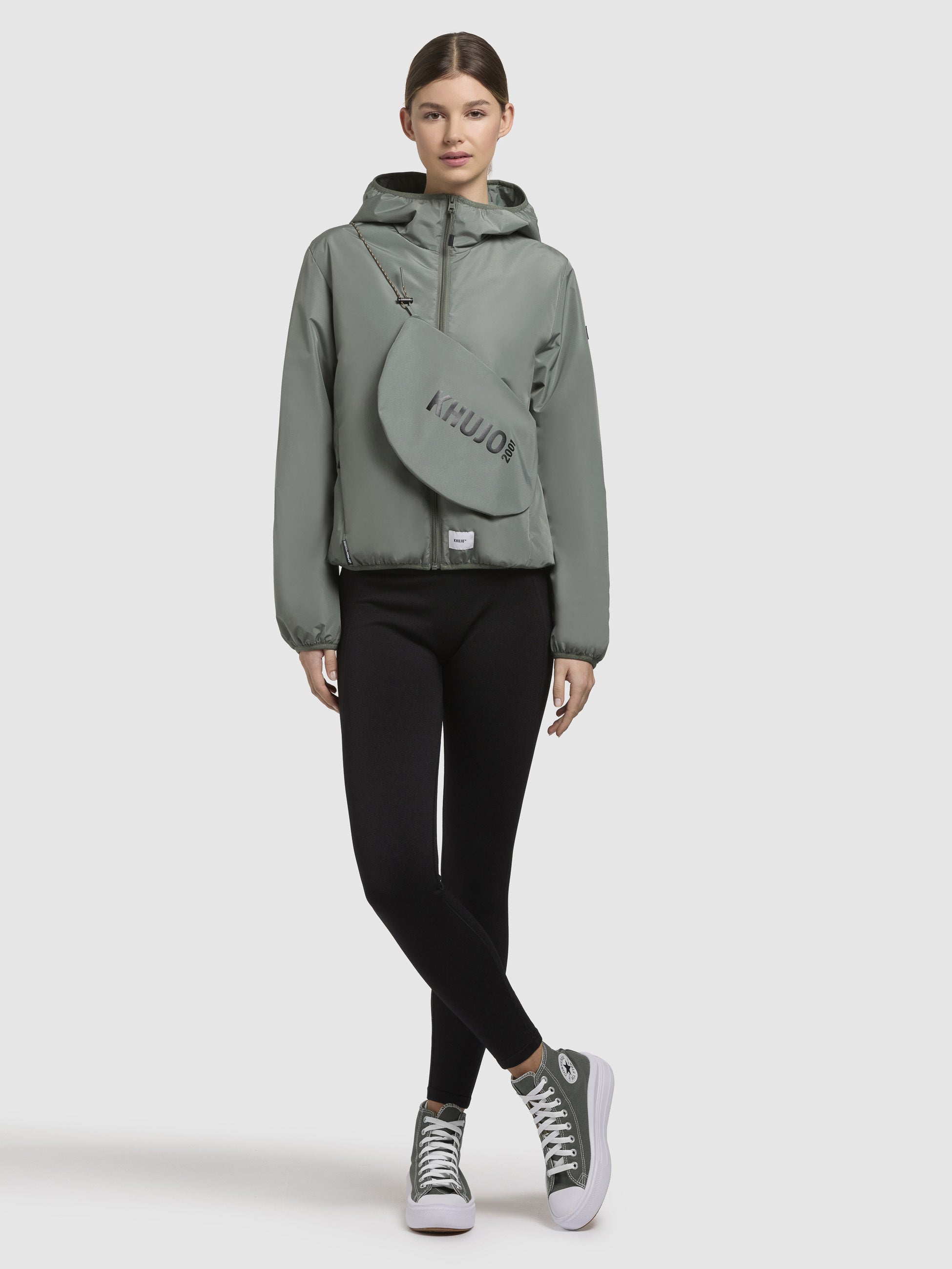 khujo-jacke-shelly-damen-leichte-jacke-green-gray-packbar image 1