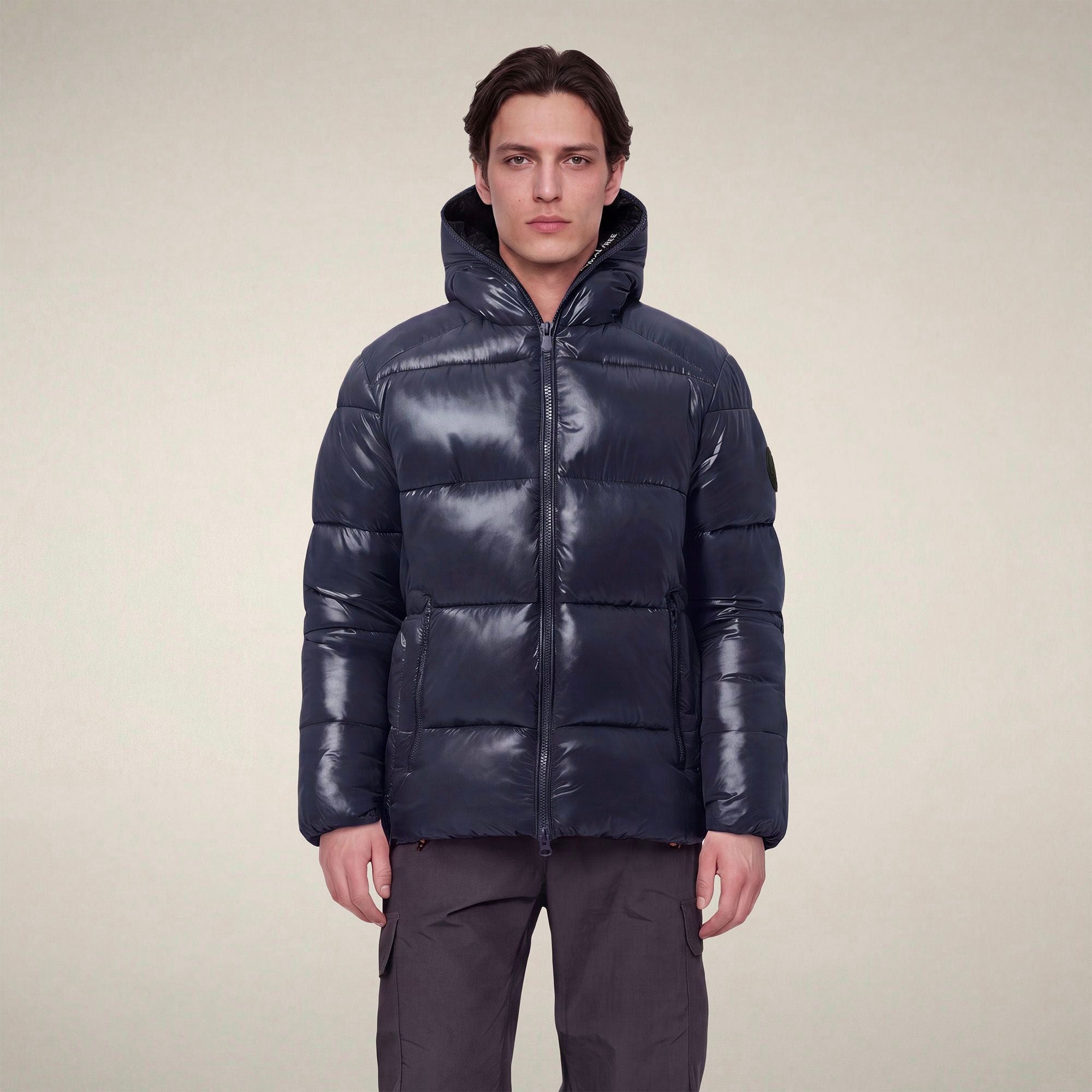 save-the-duck-edgard-herren-steppjacke-blau-schwarz-laqu-recycled-plumtech image 5