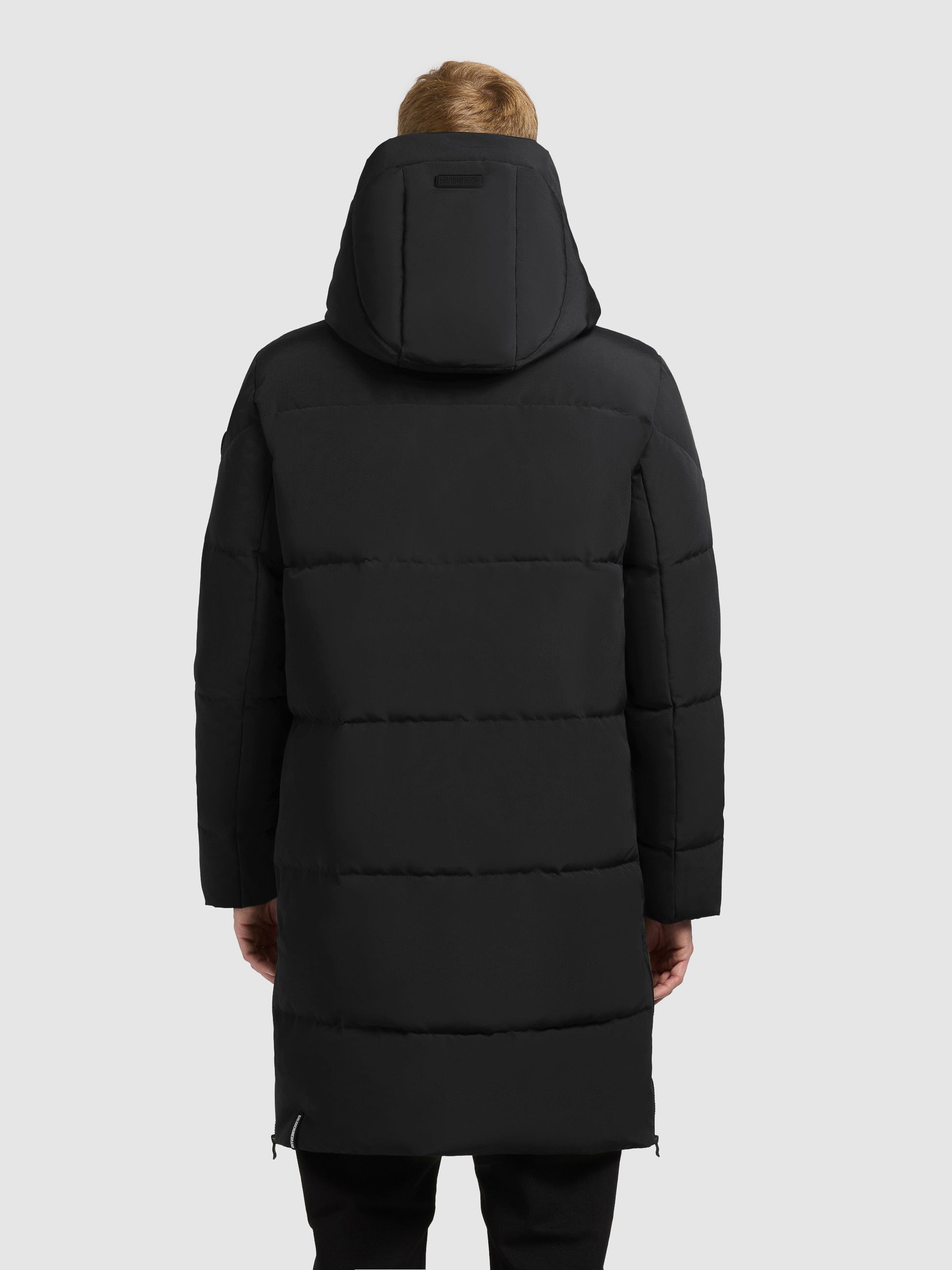 khujo-lear-steppmantel-black-herren-loose-fit-monochrom image 3