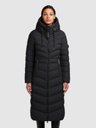 khujo-mantel-ingram4-black-damen-steppmantel-knielang-tailliert image 4