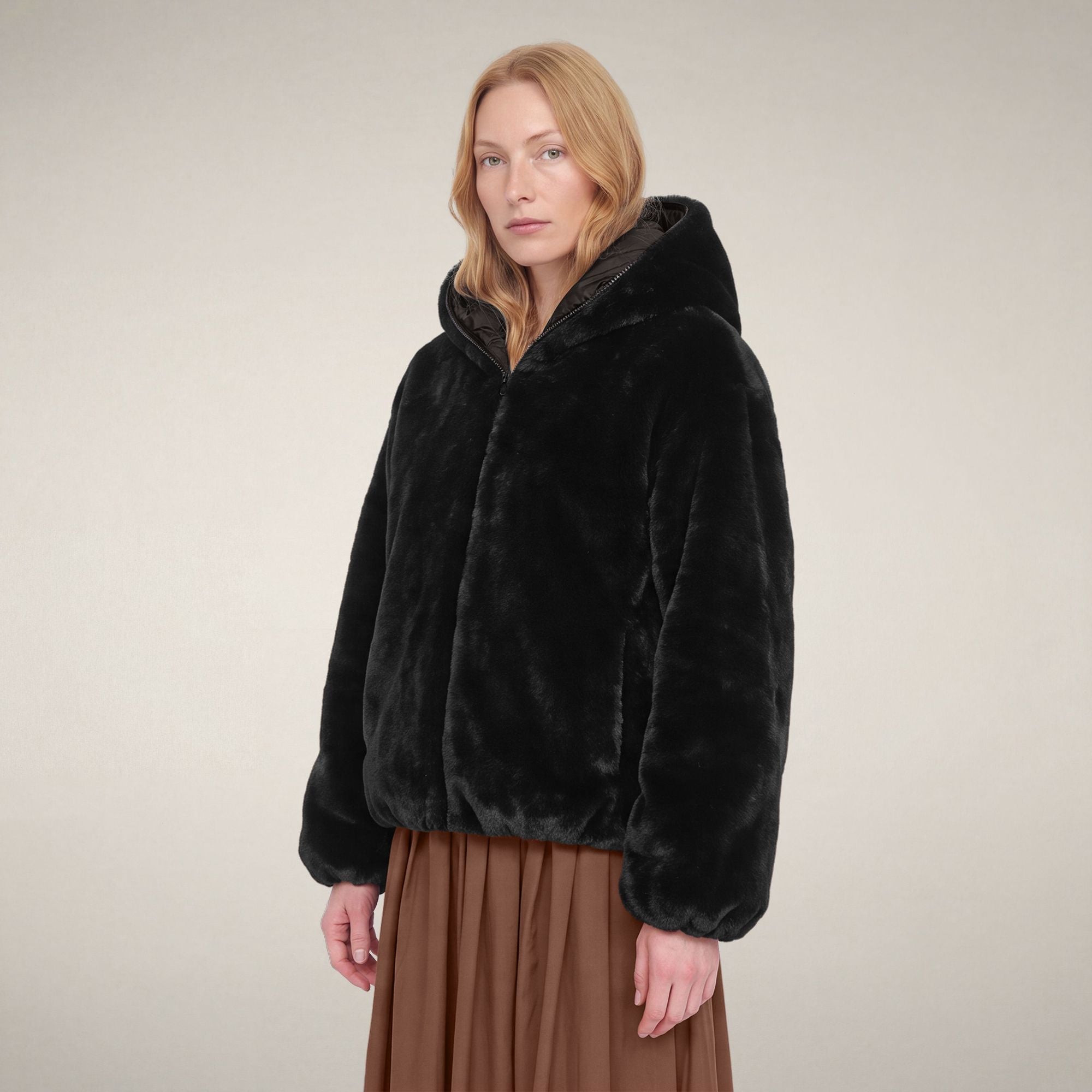 save-the-duck-laila-damen-wendejacke-mit-kapuze-schwarz image 5