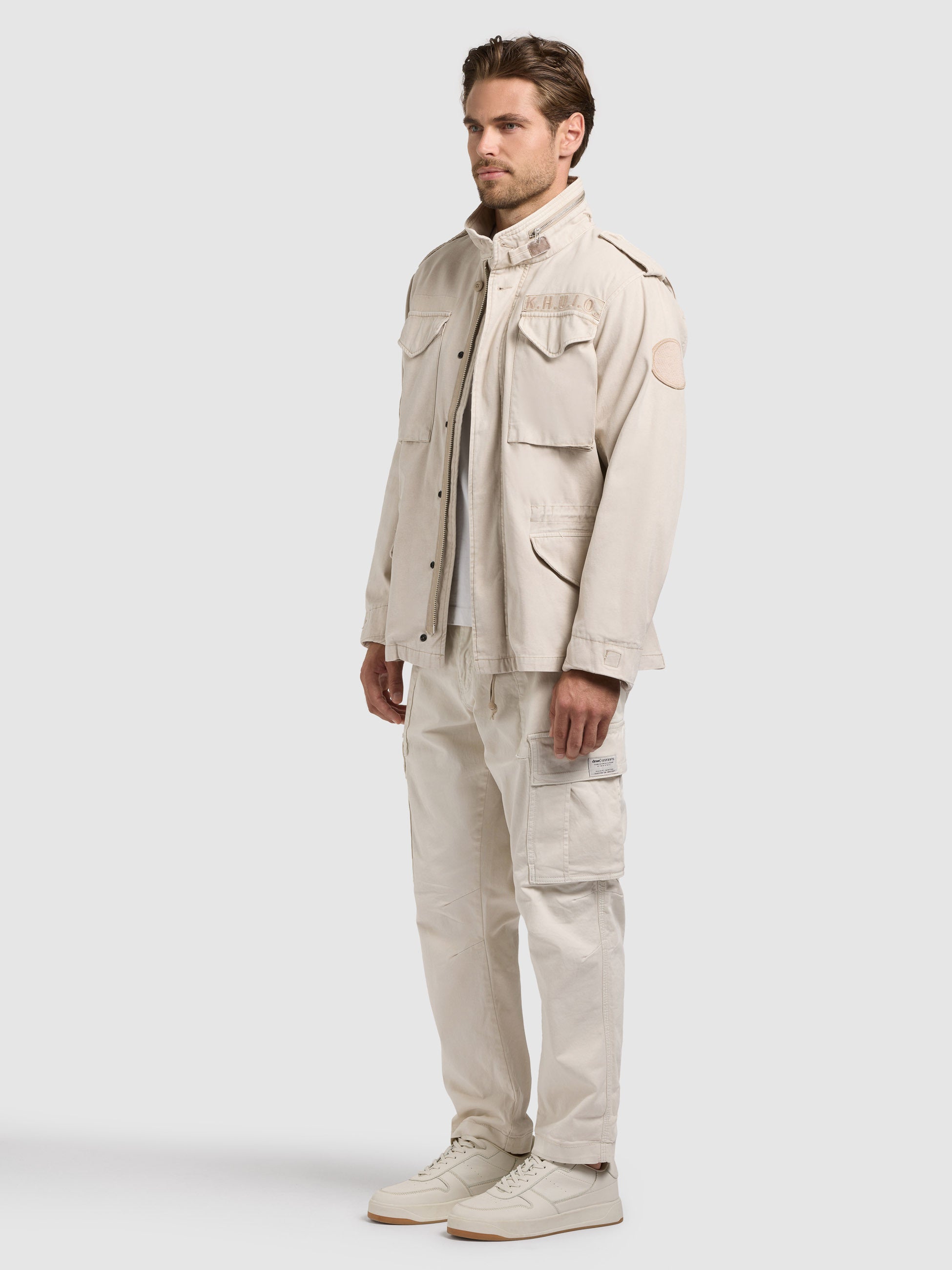 khujo-jacke-gene-greige-fieldjacke-regular-fit-mit-kapuze image 6