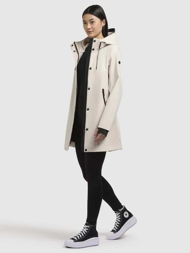 khujo-jacke-izaf3-naturwei-wasserabweisende-sommerjacke-mit-kapuze image 1