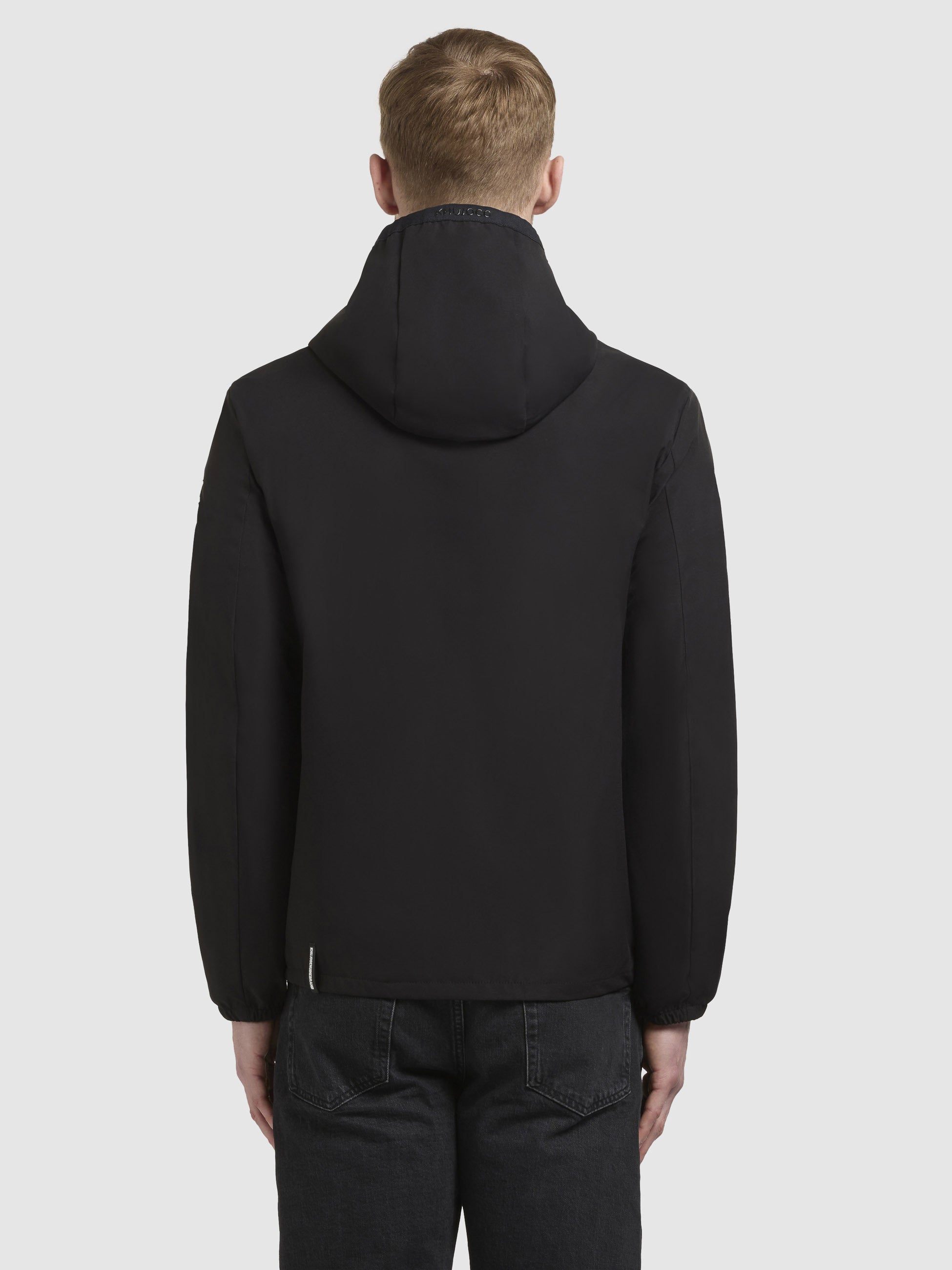 khujo-jacke-hamza-schwarz-kapuzenjacke-basic-regular-fit image 3