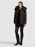 khujo-jacke-rory-black-damen-winterjacke image 2