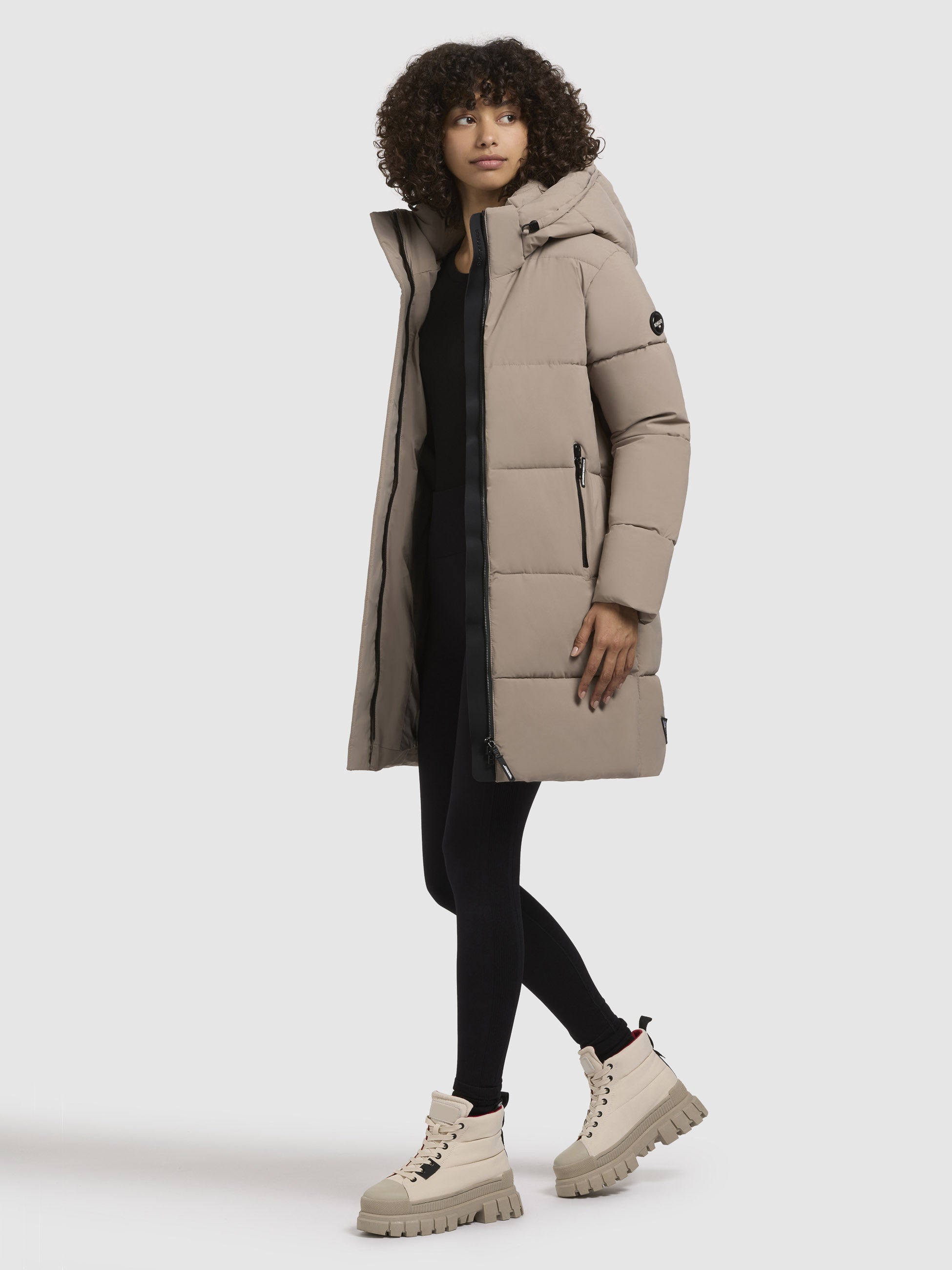 khujo-jacke-haya-matt-graubeige image 2