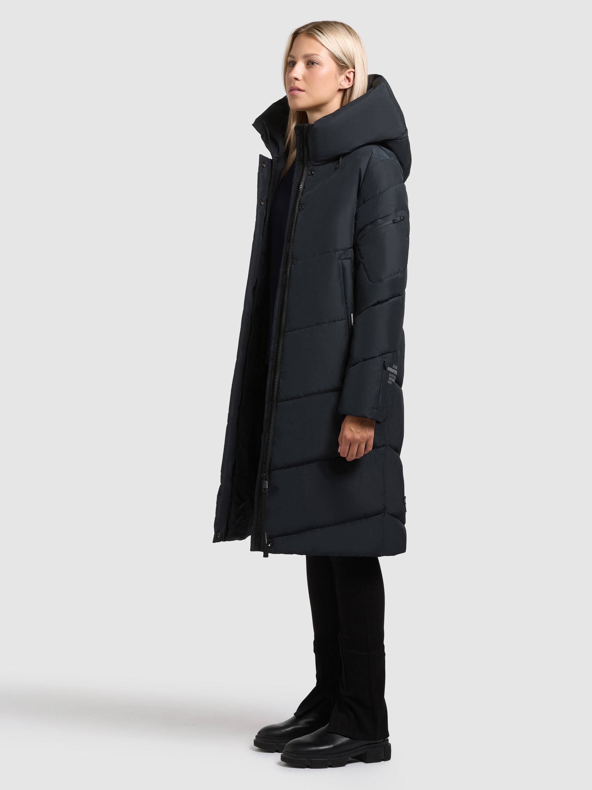 khujo-mantel-jange2-matt-port-blue-damen-steppmantel-loose-fit-knielang image 2