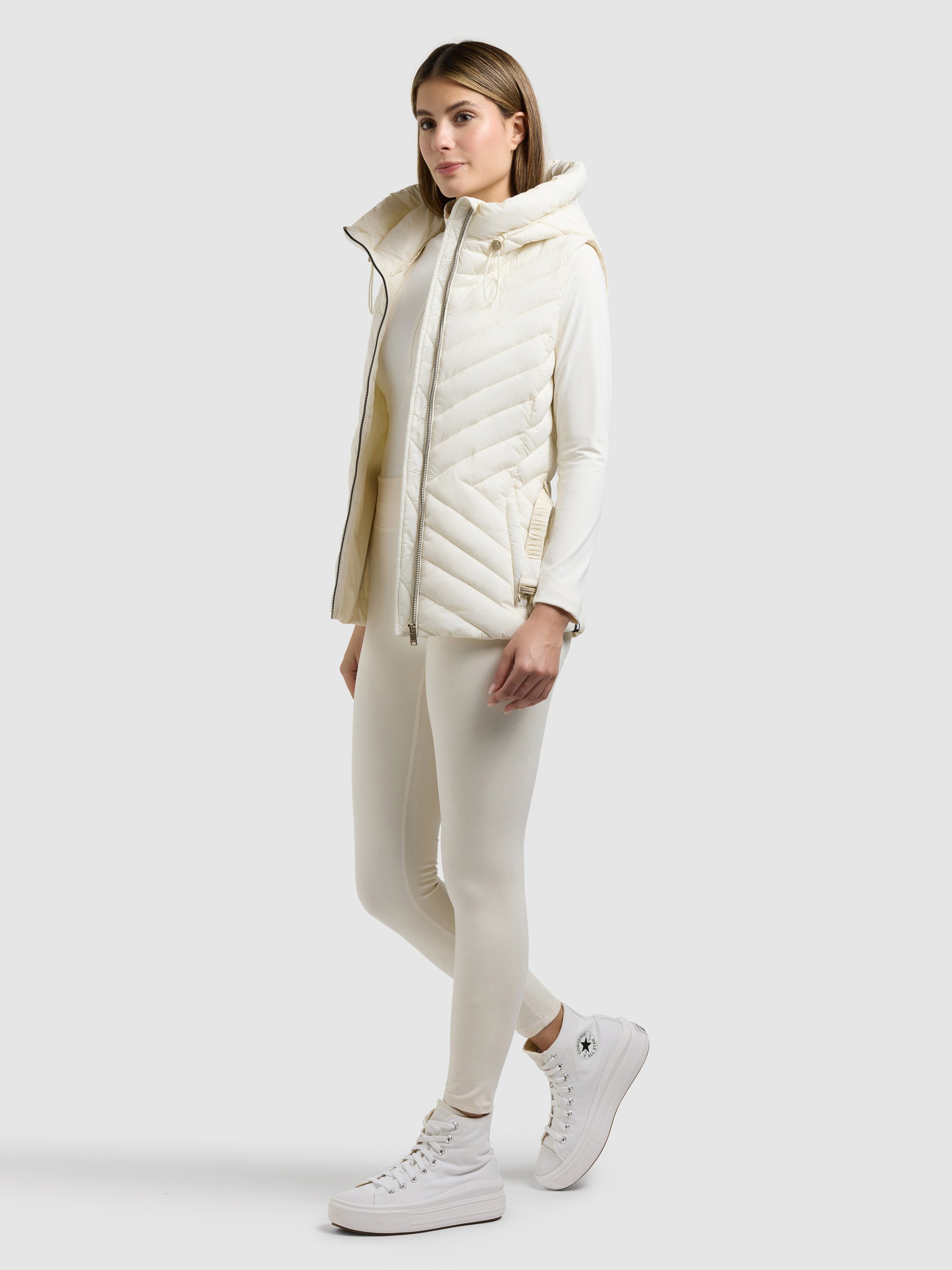 khujo-weste-demie-off-white-steppweste-damen-slim-fit image 6