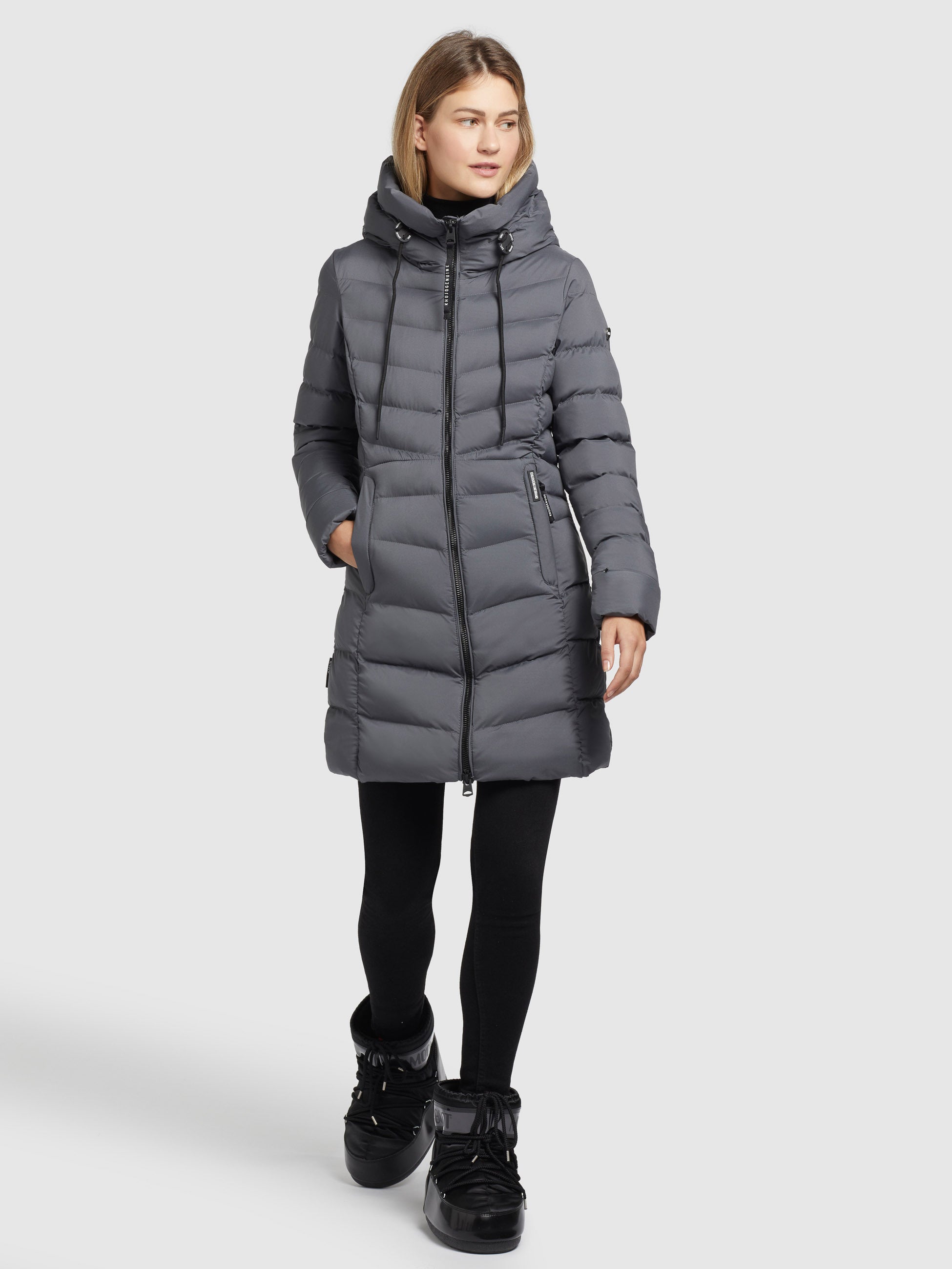khujo-tuhani2-matt-jacket-anthracite-wattiert image 1
