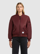 khujo-kasia-jacke-damen-bomberjacke-winterjacke-loose-fit-in-burgundy-red image 4