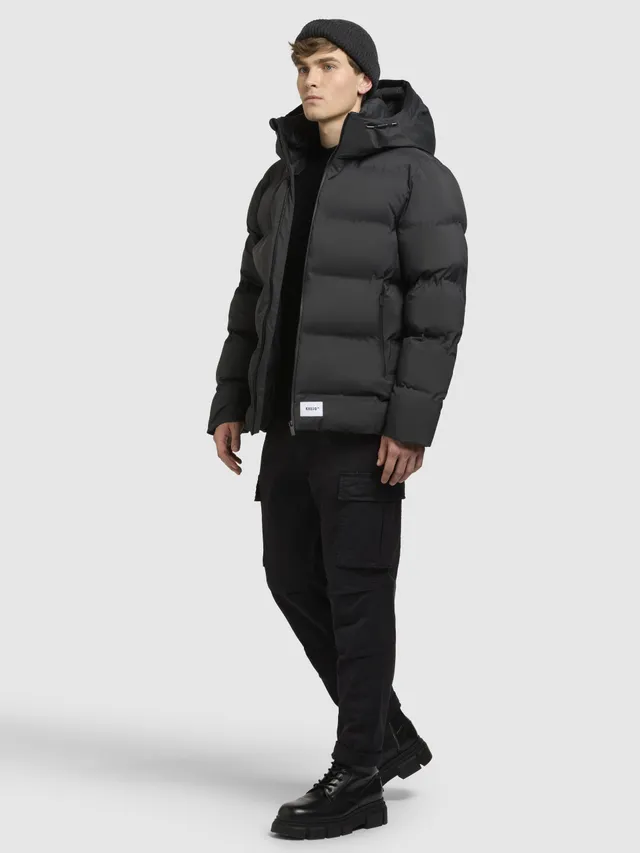 khujo-silas2-damen-steppjacke-dunkelgrau-wattierte-winterjacke image 1