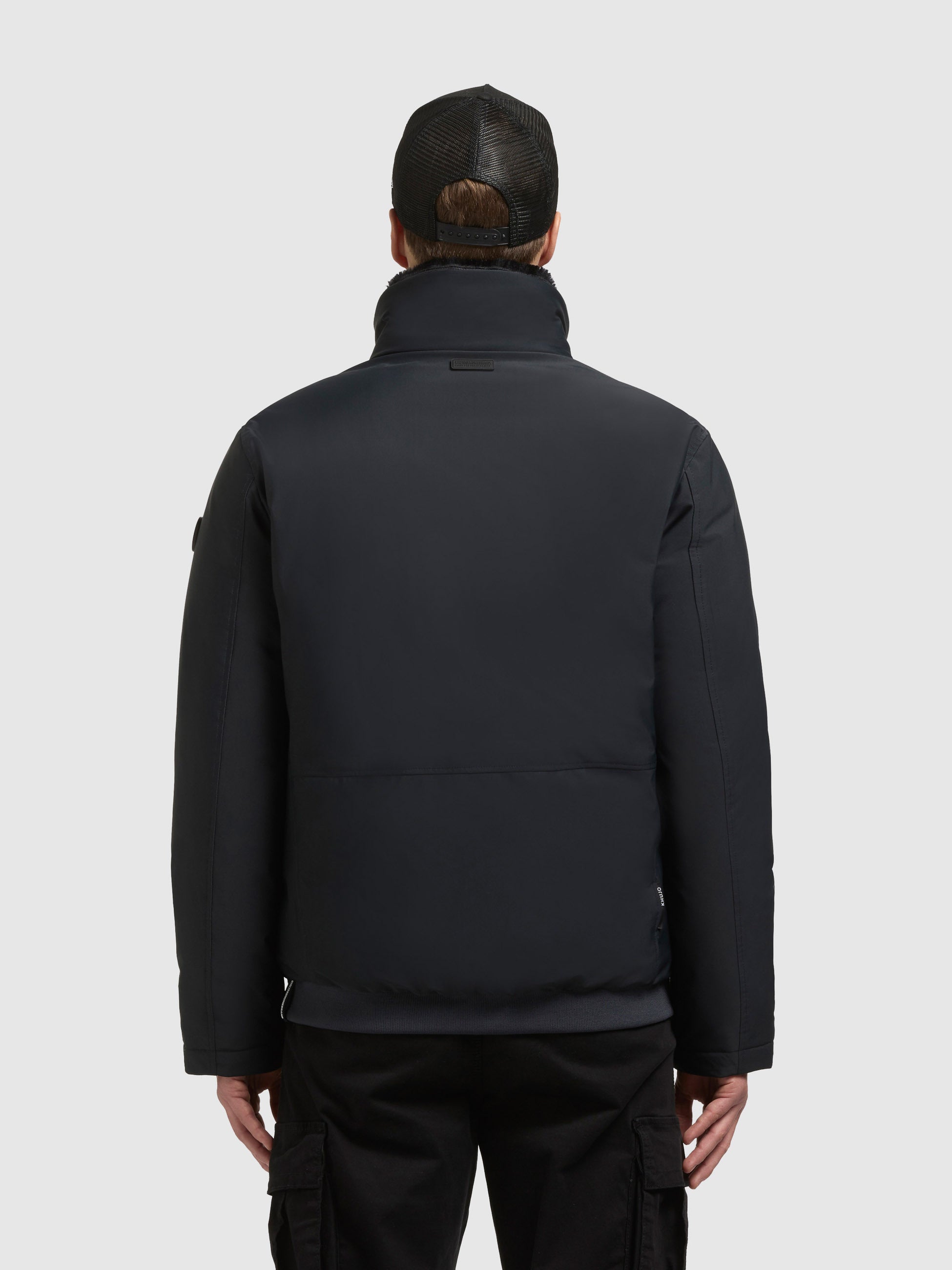 khujo-jacke-huey-obrage-grey-blousonjacke-mit-teddyfleece image 3