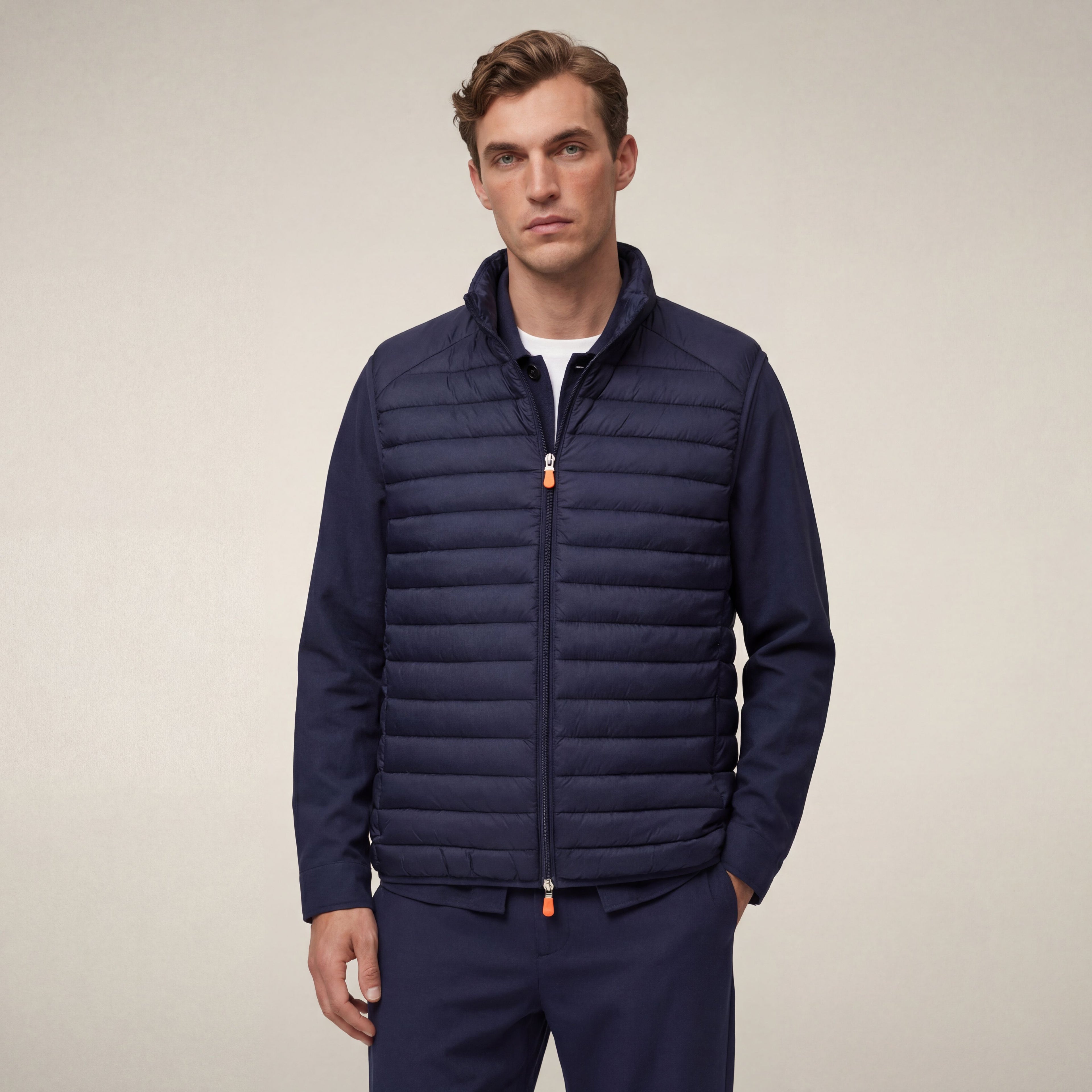 save-the-duck-adam-steppweste-herren-navy-slim-fit-mit-stehkragen image 5