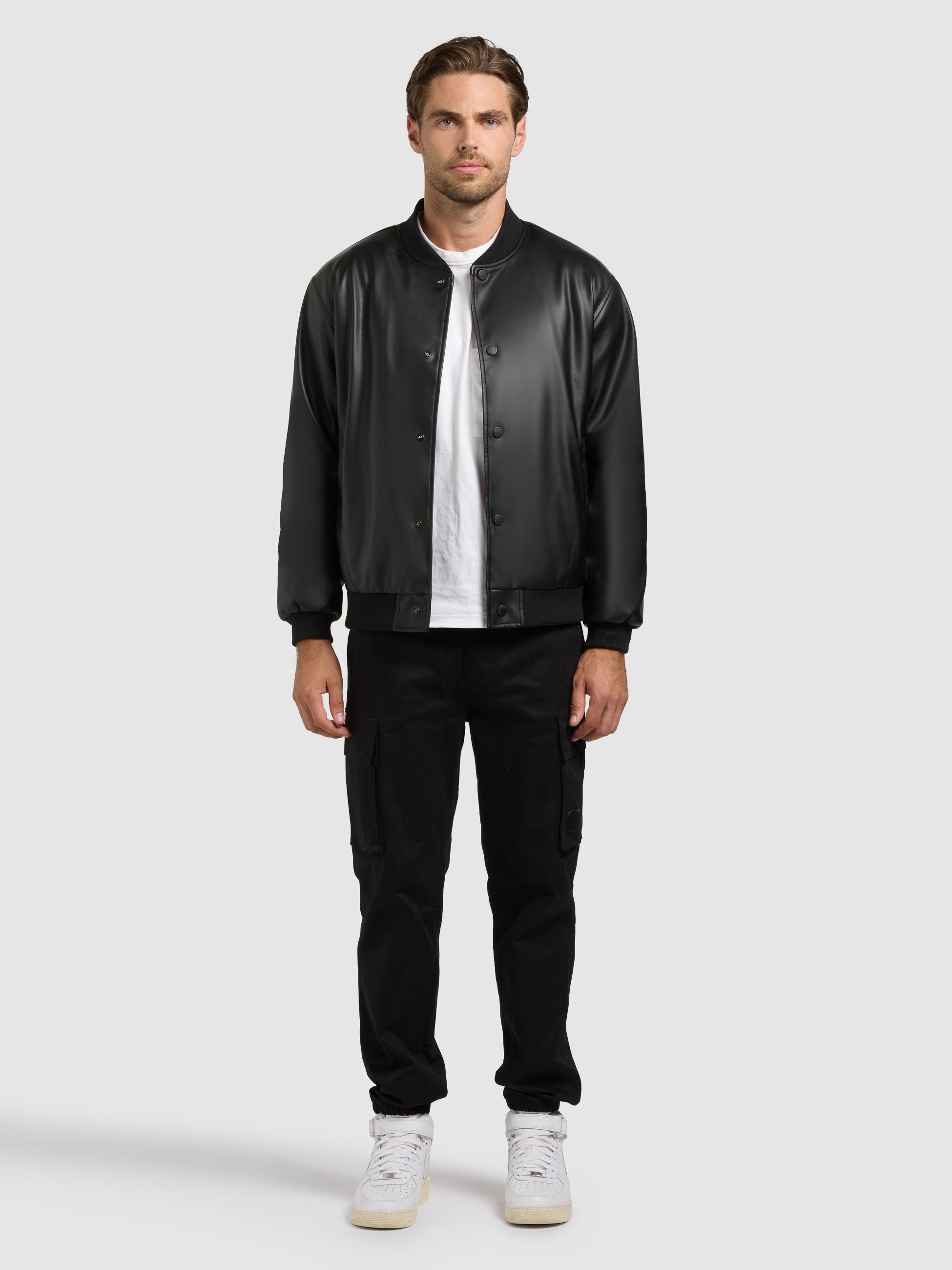khujo-jacke-cale-black-herren-blousonjacke-aus-kunstleder image 5