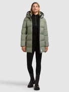 khujo-jacket-tanare3-muted-green-wattierte-steppjacke-regular-fit-damen image 6