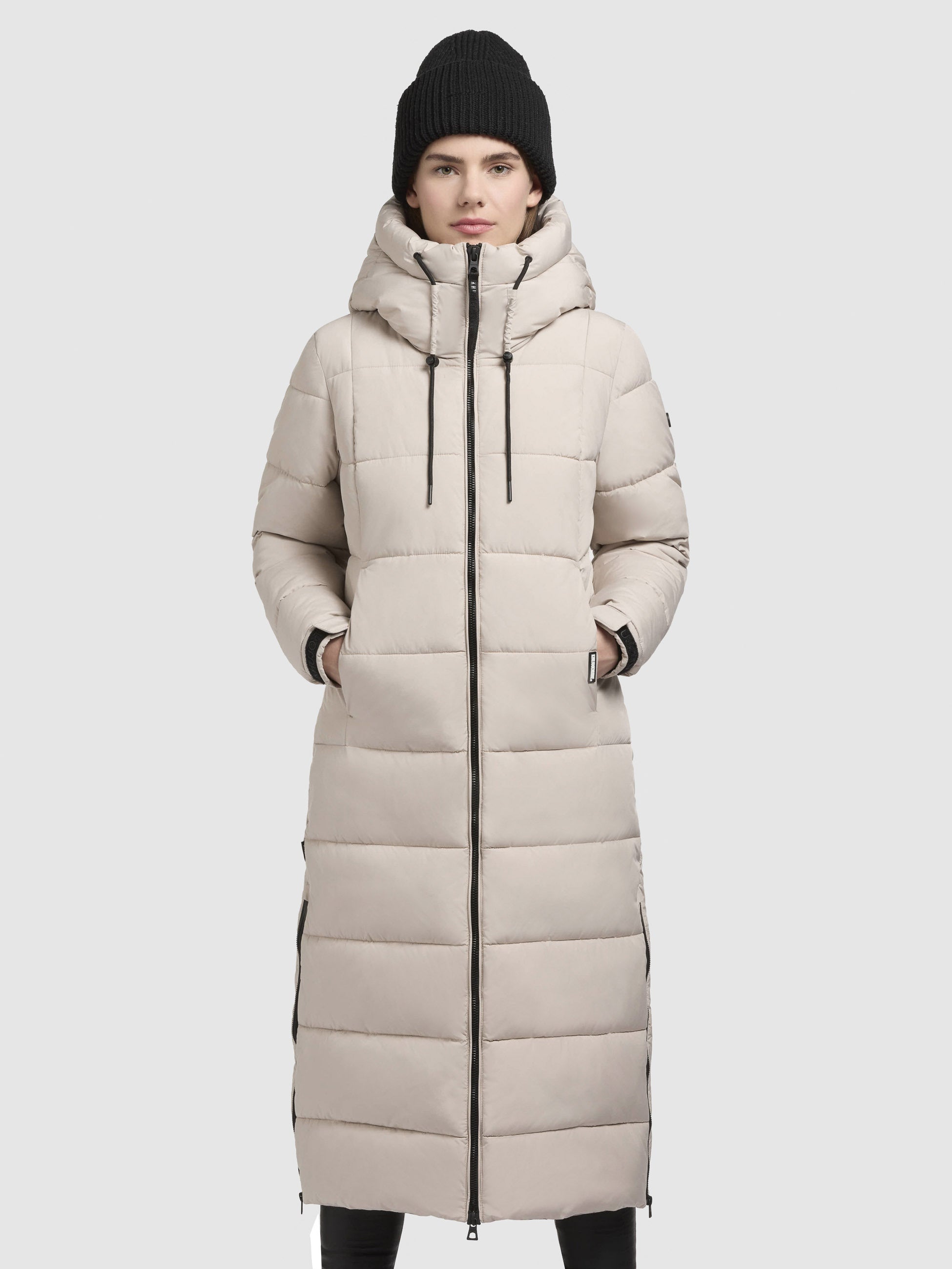 khujo-deria3-damen-wintermantel-hellbeige-slim-fit image 4