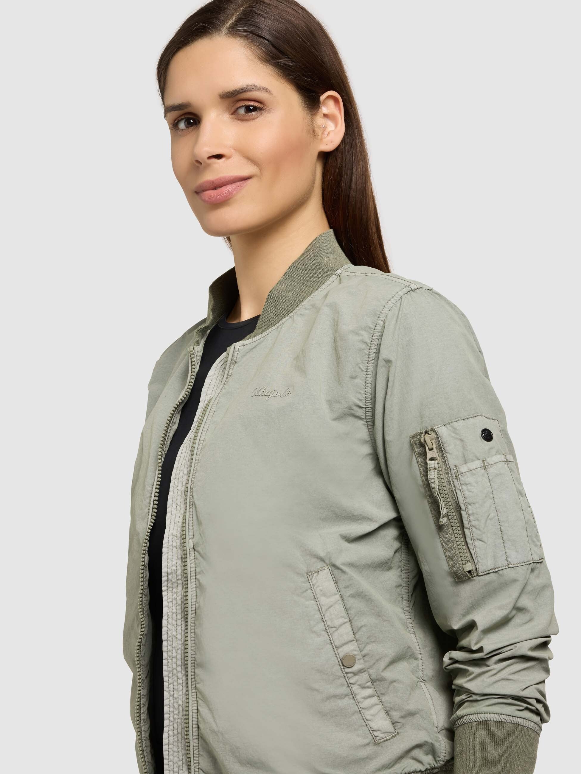 khujo-denz-damen-bomberjacke-cloud-green image 8