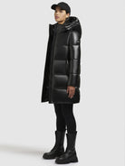 khujo-haya-shiny-steppjacke-schwarz image 2