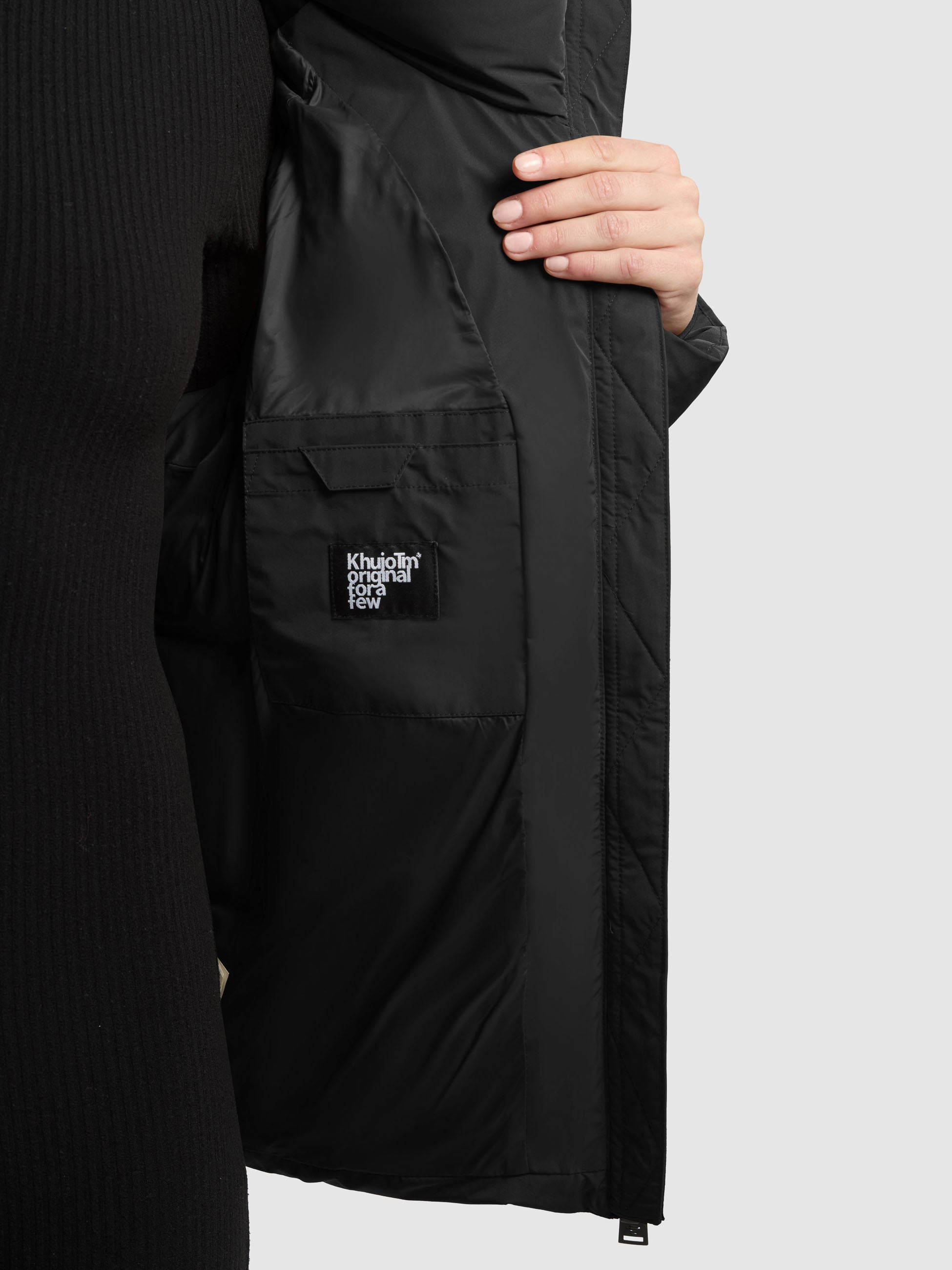 khujo-jacke-ono2-black-damen-steppjacke-h-ftlang-mit-kapuze image 8