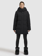 khujo-mantel-lola-schwarz-damen-stepp-kurzmantel-regular-fit image 2
