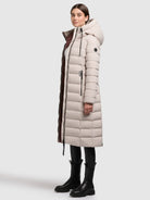 khujo-coat-simmie-light-beige-damen-steppmantel-knielang image 2