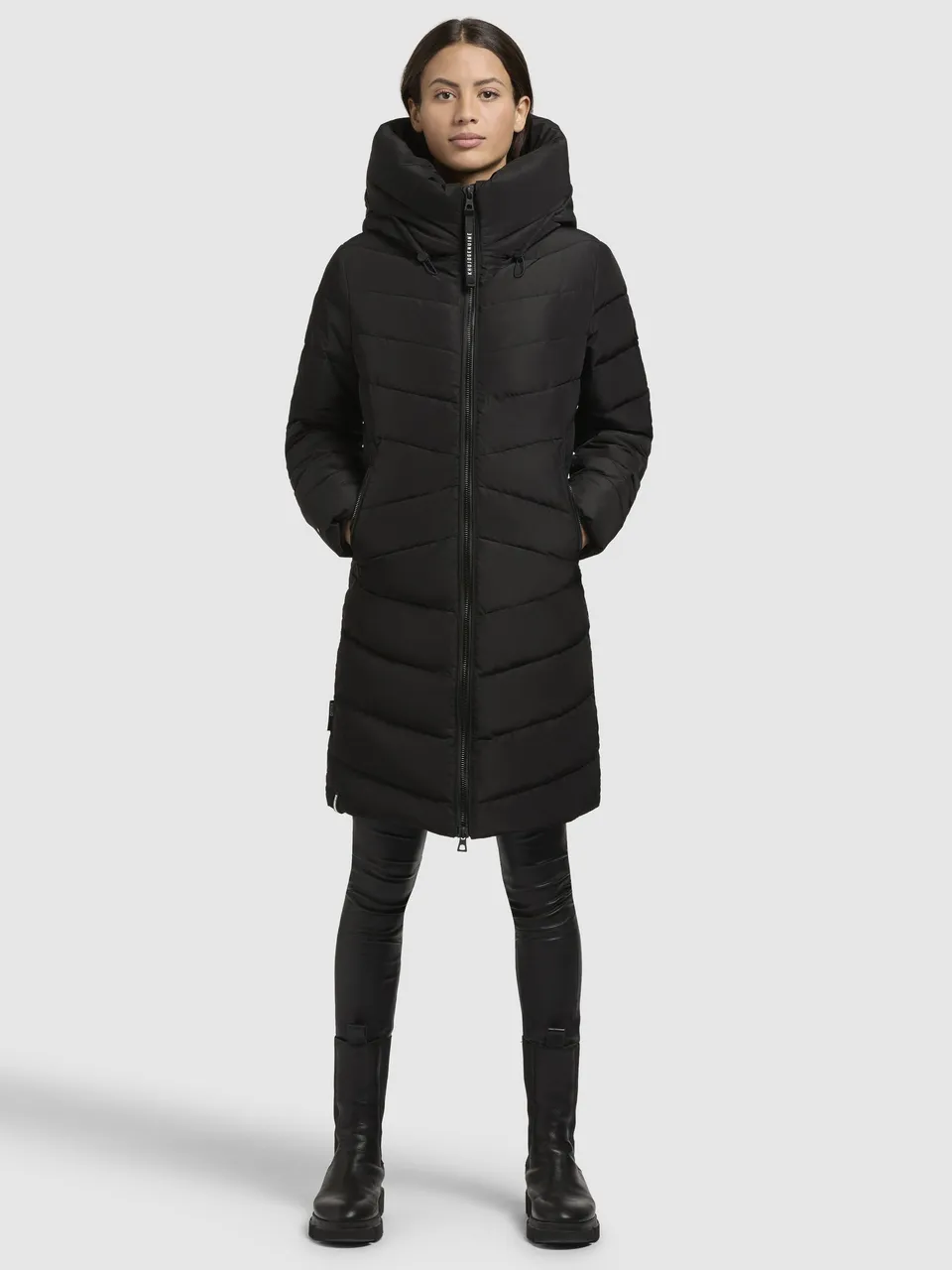 khujo-coat-pluz-black-damen-wintermantel-wattiert image 1