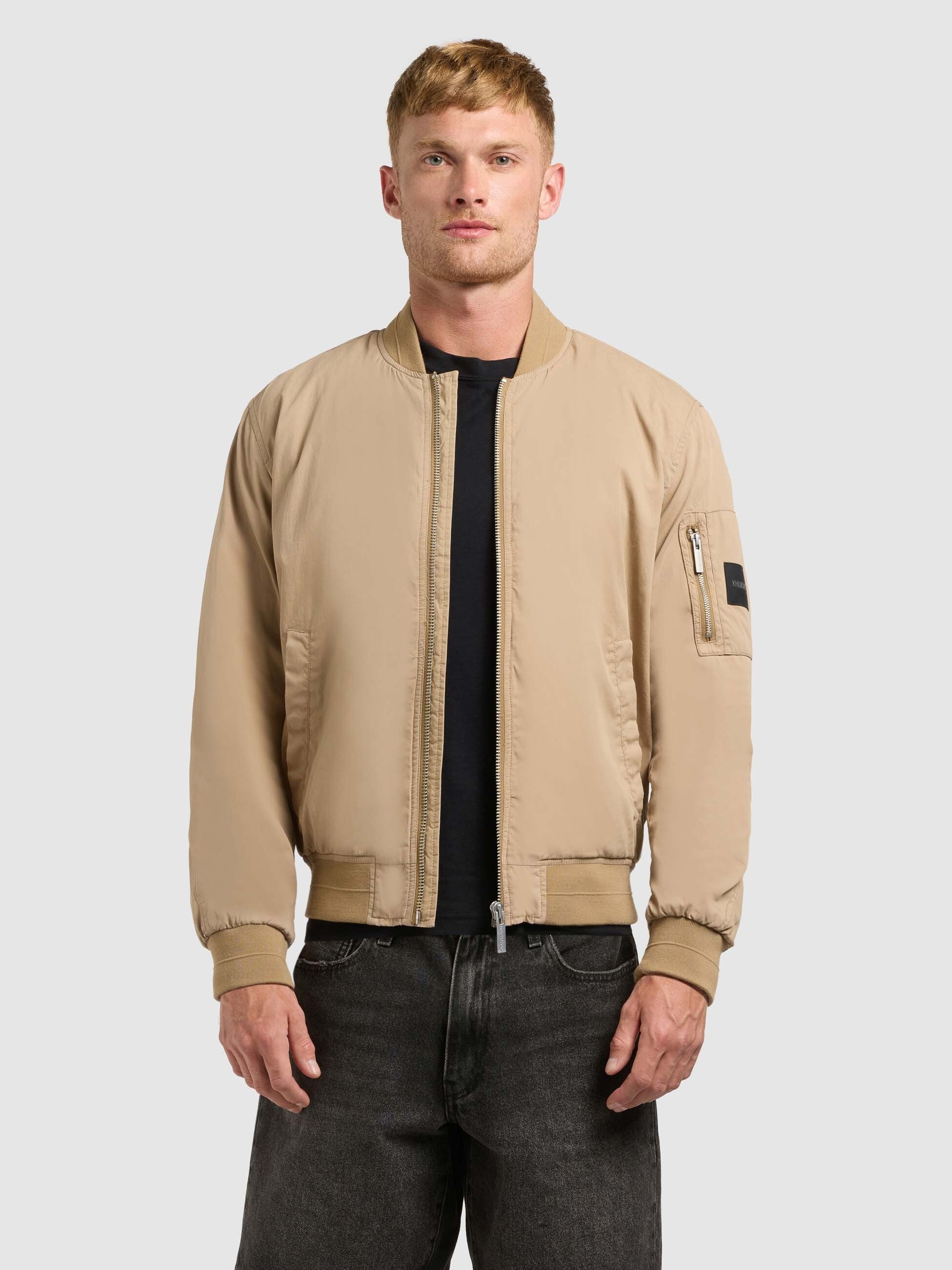 khujo-tawas-bomberjacke-dark-beige image 1