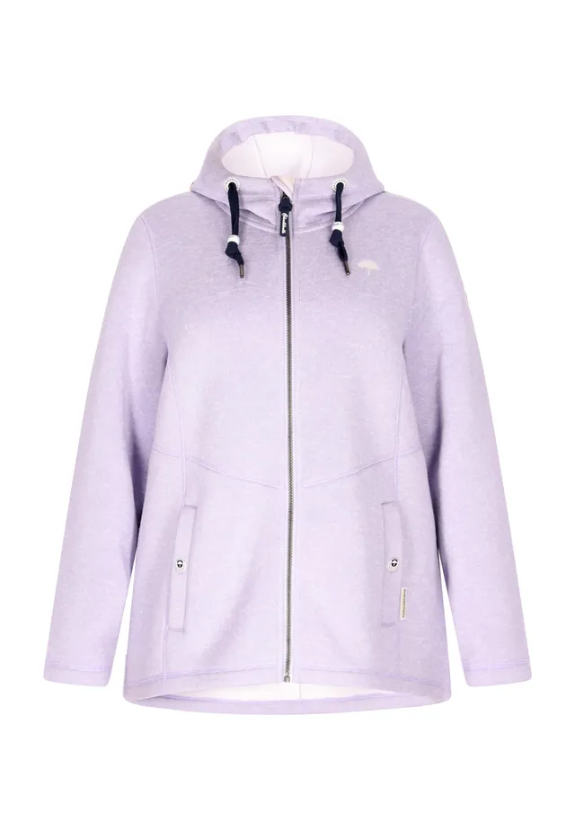 schmuddelwedda-damen-strickfleecejacke-hoodie-mit-rei-verschluss-und-kapuze image 1