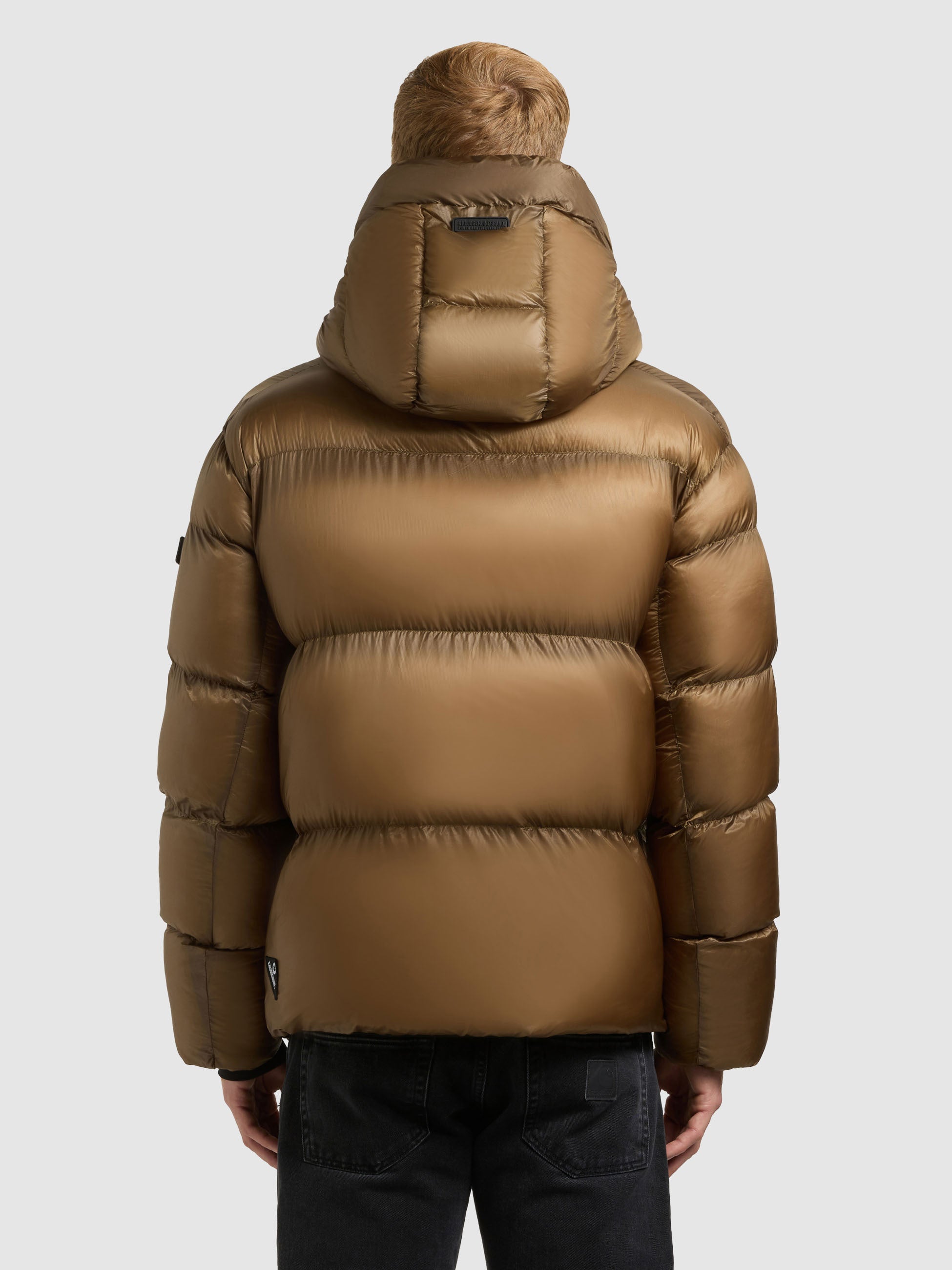 khujo-dane-herren-jacke-brown-h-ftlange-steppjacke-mit-kapuze-in-crinkle-optik image 3