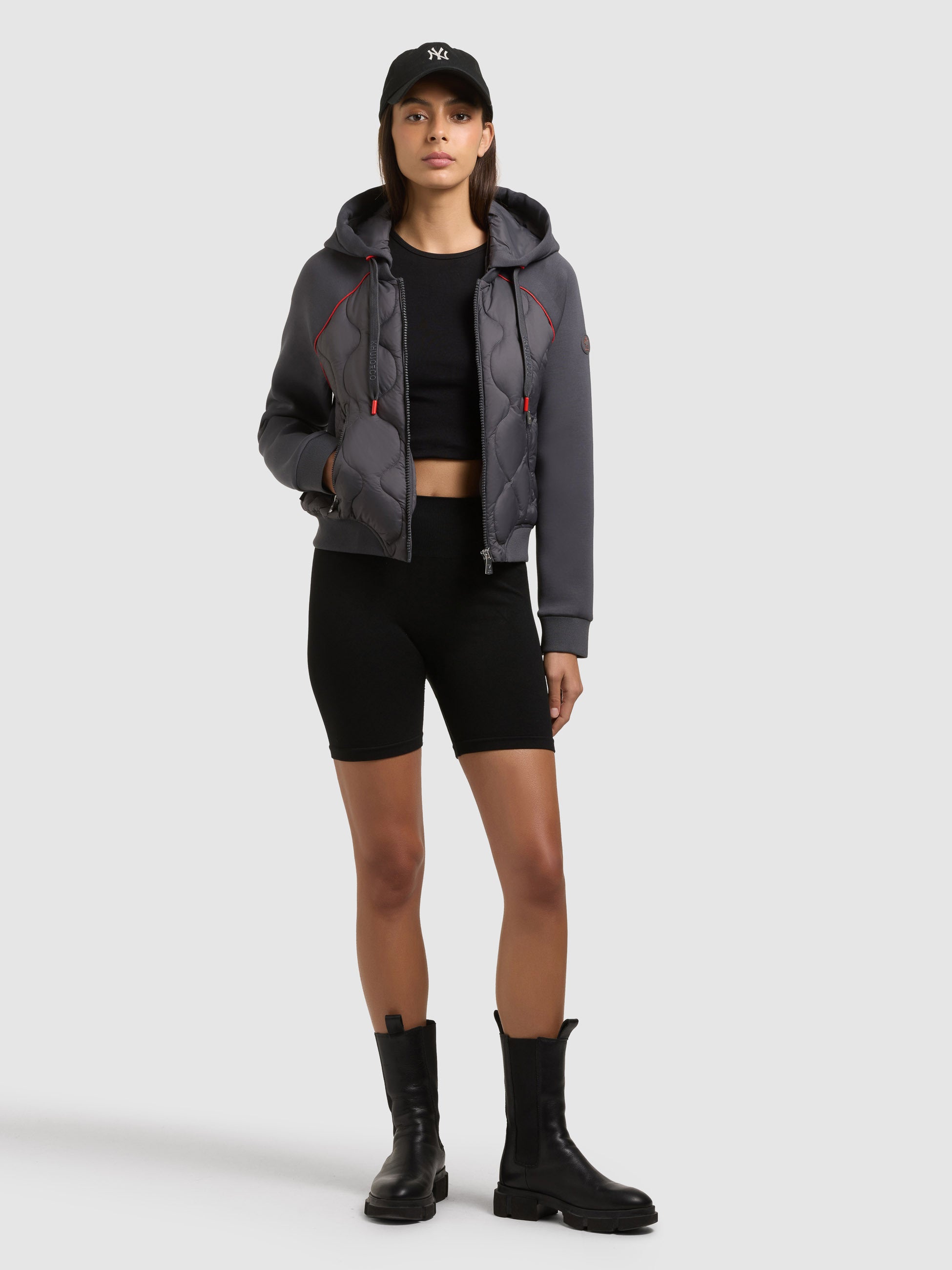 khujo-malaya-damen-jacke-slate-grey-kurz image 2
