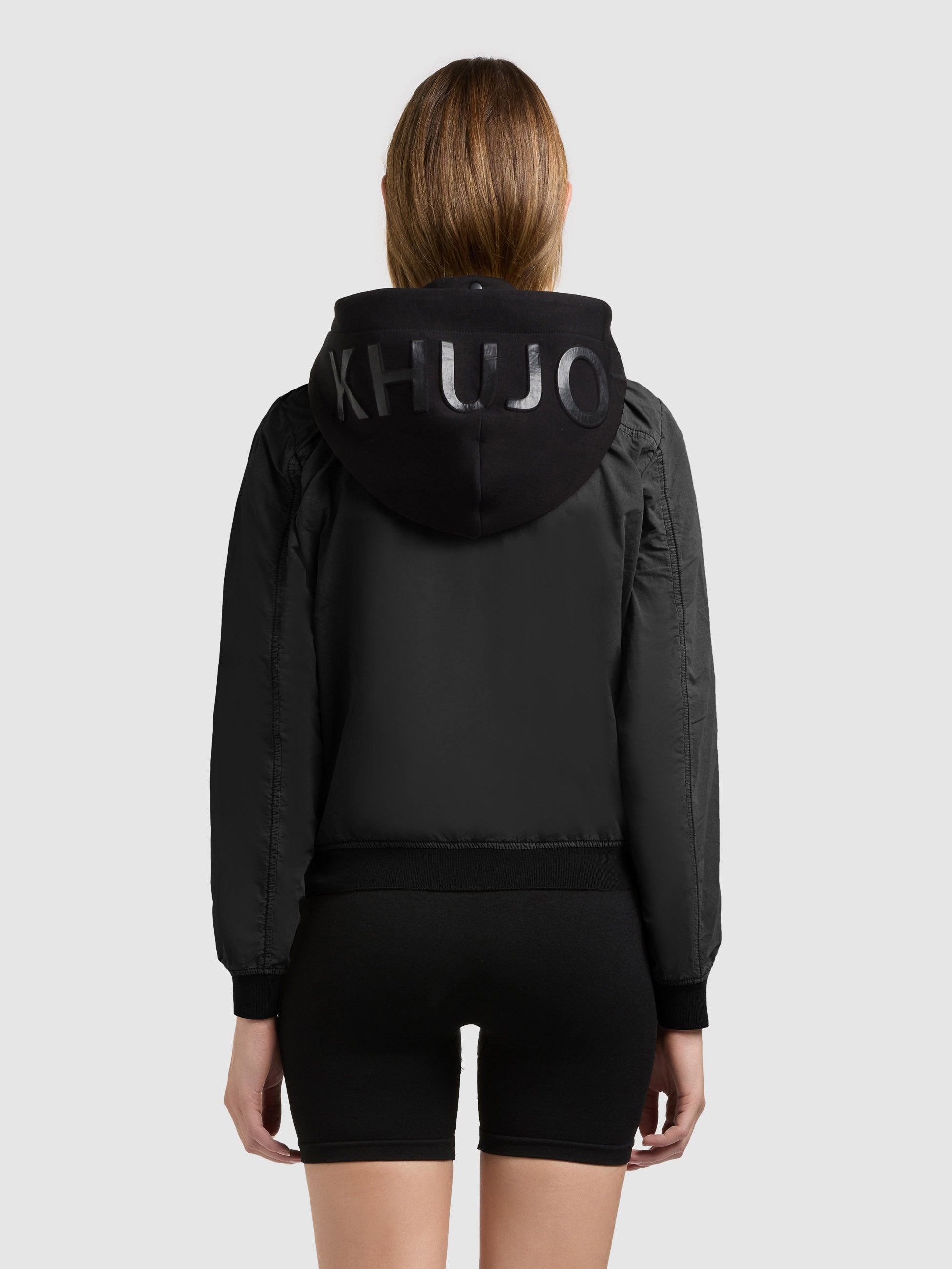 khujo-jacke-meets-2in1-schwarz-bomberjacke-damen-mit-sweat-einsatz image 3