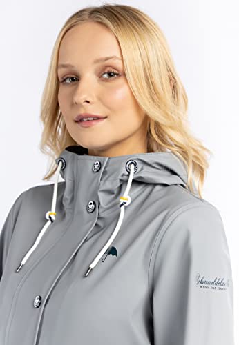 schmuddelwedda-damen-regenjacke-mit-druckknopfleiste-und-hohem-kragen image 8